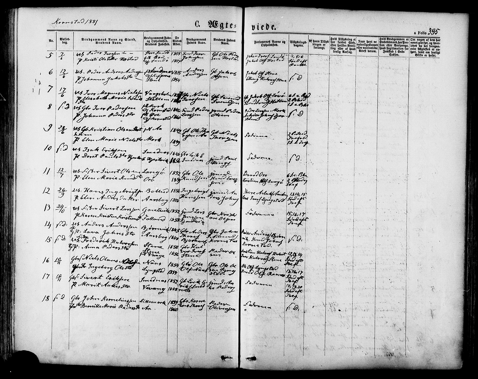 Ministerialprotokoller, klokkerbøker og fødselsregistre - Møre og Romsdal, SAT/A-1454/568/L0806: Parish register (official) no. 568A12 /2, 1878-1884, p. 335