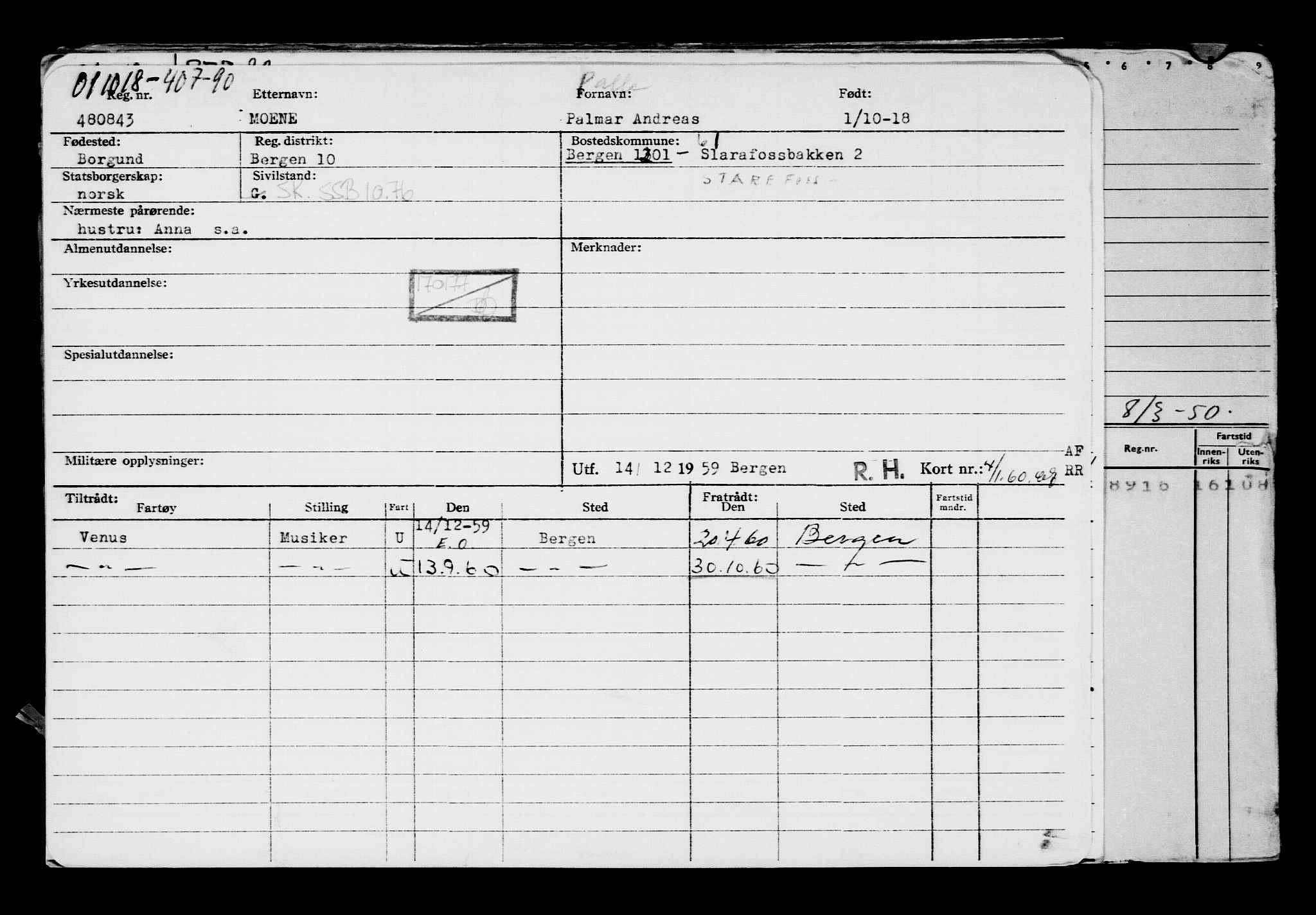 Direktoratet for sjømenn, AV/RA-S-3545/G/Gb/L0163: Hovedkort, 1918, p. 12