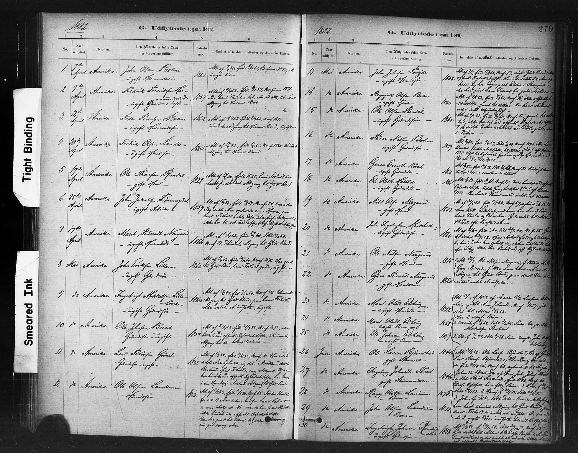 Ministerialprotokoller, klokkerbøker og fødselsregistre - Møre og Romsdal, SAT/A-1454/598/L1069: Parish register (official) no. 598A03, 1882-1895, p. 270