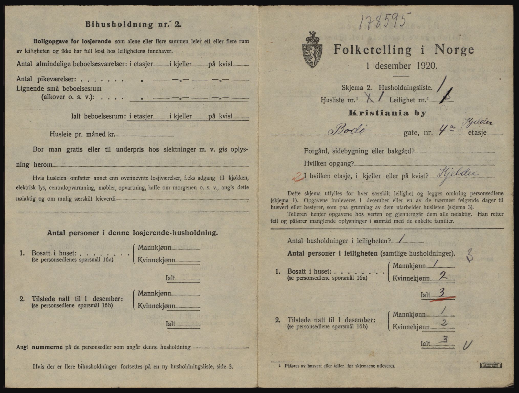 SAO, 1920 census for Kristiania, 1920, p. 6874