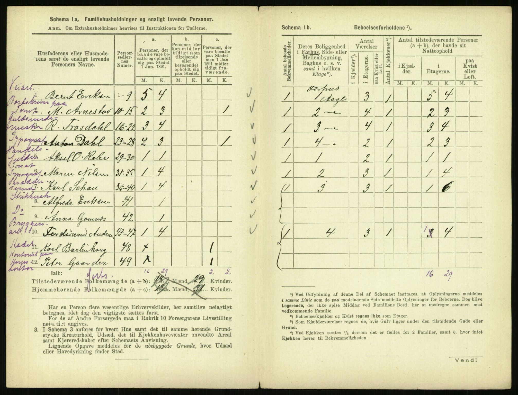 RA, 1891 census for 0301 Kristiania, 1891, p. 38914