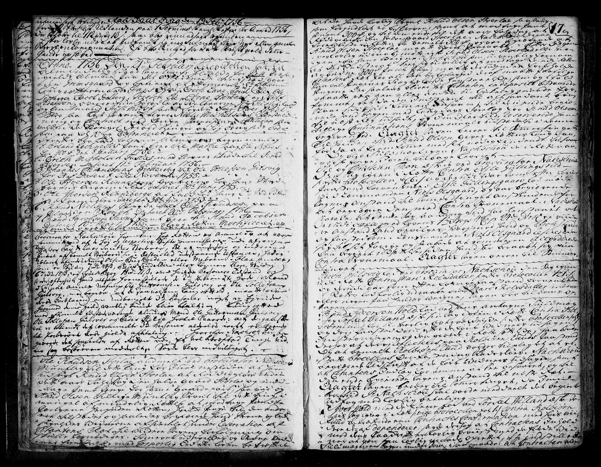 Ringerike og Hallingdal sorenskriveri, AV/SAKO-A-81/F/Fa/Fad/L0005: Tingbok - Hallingdal, 1756-1764, p. 17