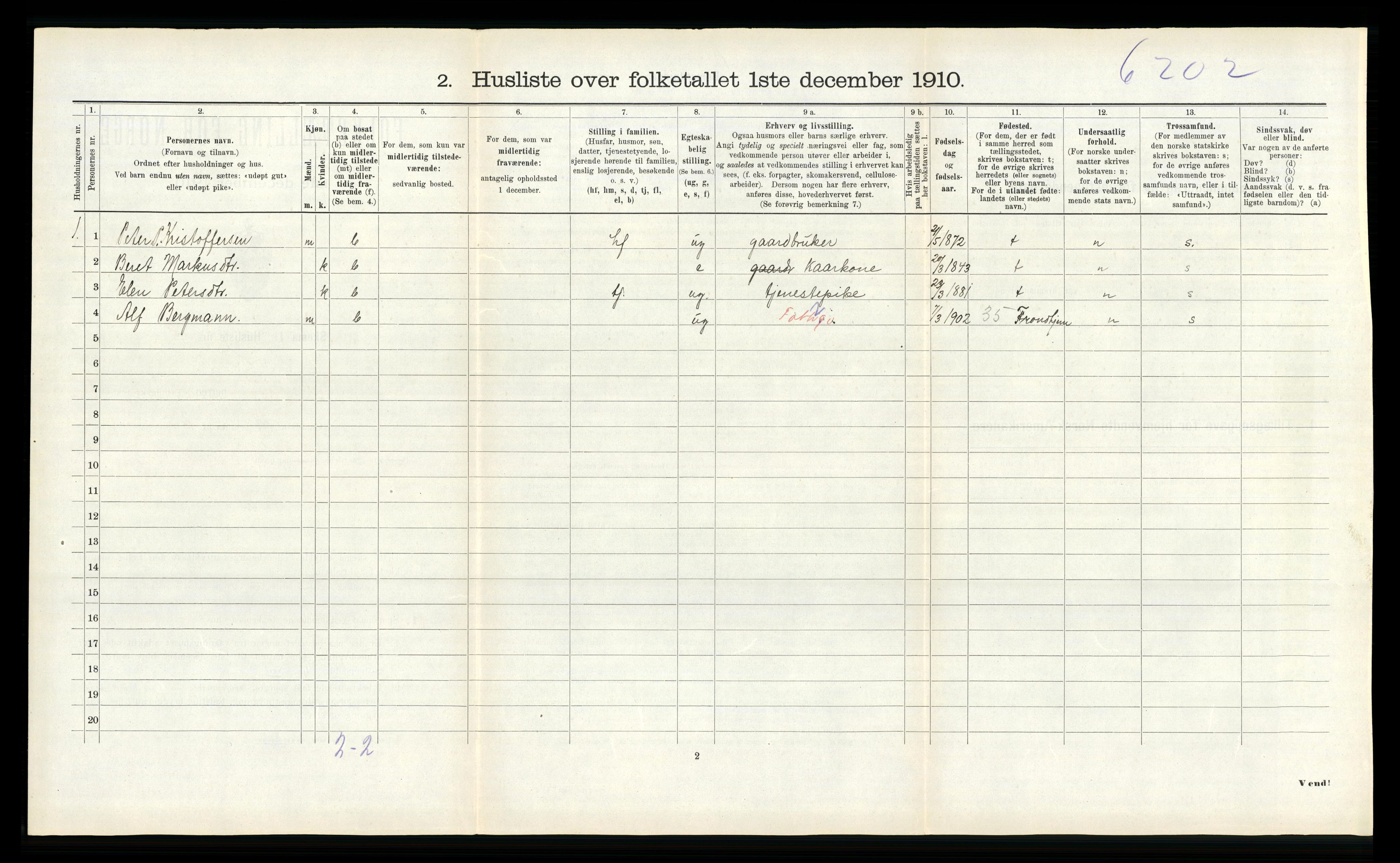 RA, 1910 census for Hitra, 1910, p. 496