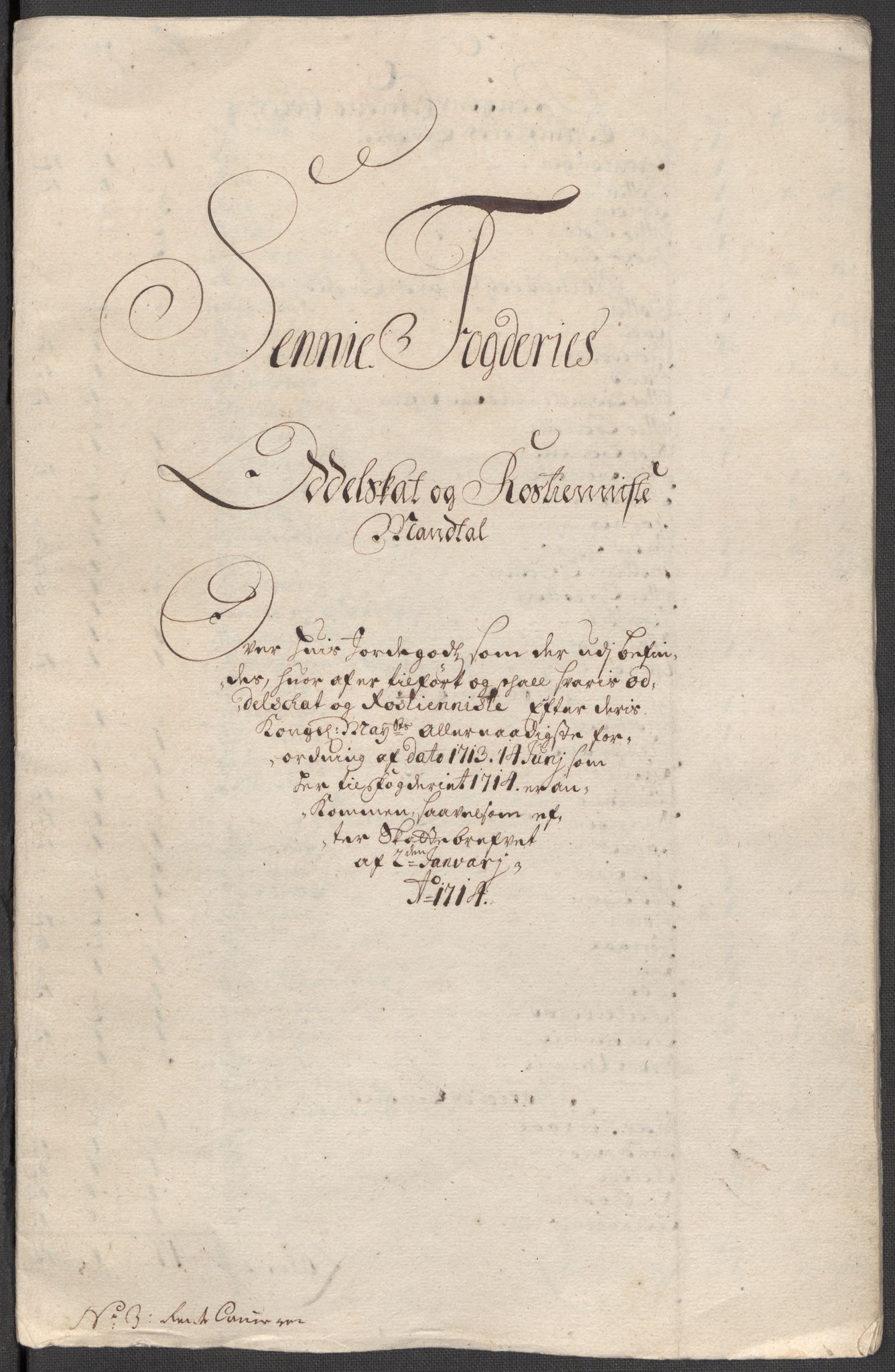 Rentekammeret inntil 1814, Reviderte regnskaper, Fogderegnskap, AV/RA-EA-4092/R68/L4760: Fogderegnskap Senja og Troms, 1714, p. 65