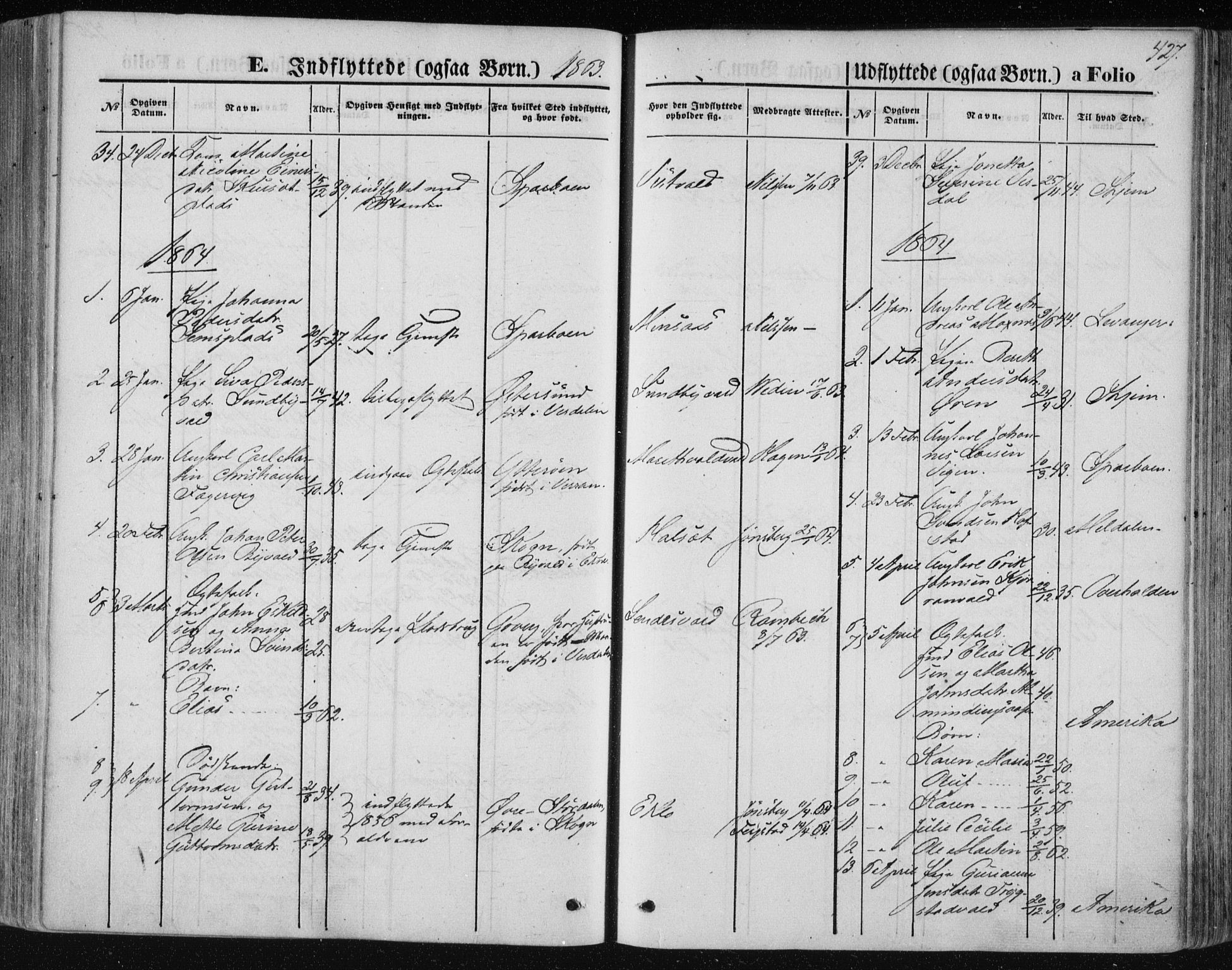 Ministerialprotokoller, klokkerbøker og fødselsregistre - Nord-Trøndelag, SAT/A-1458/723/L0241: Parish register (official) no. 723A10, 1860-1869, p. 427