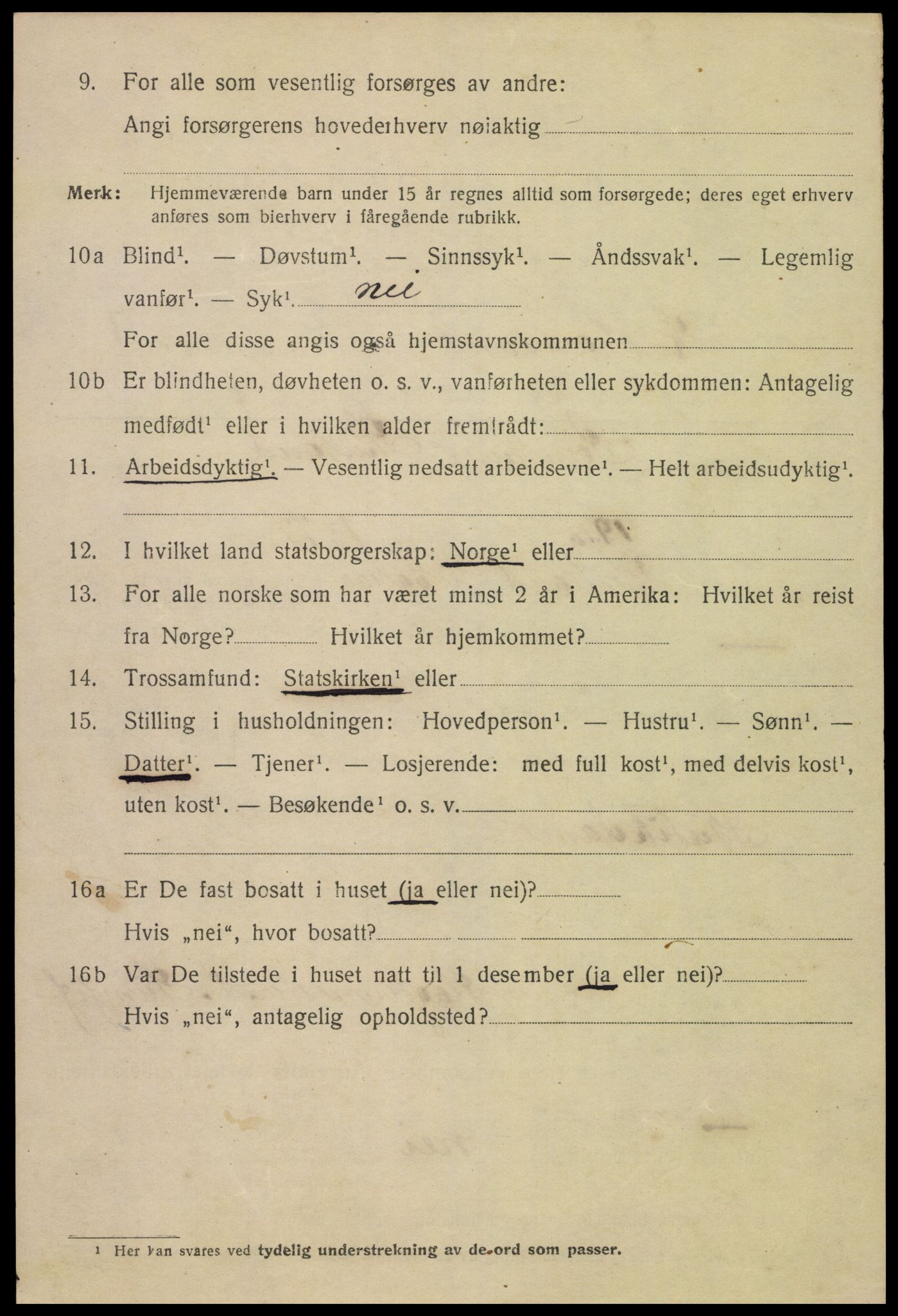 SAK, 1920 census for Kristiansand, 1920, p. 20540