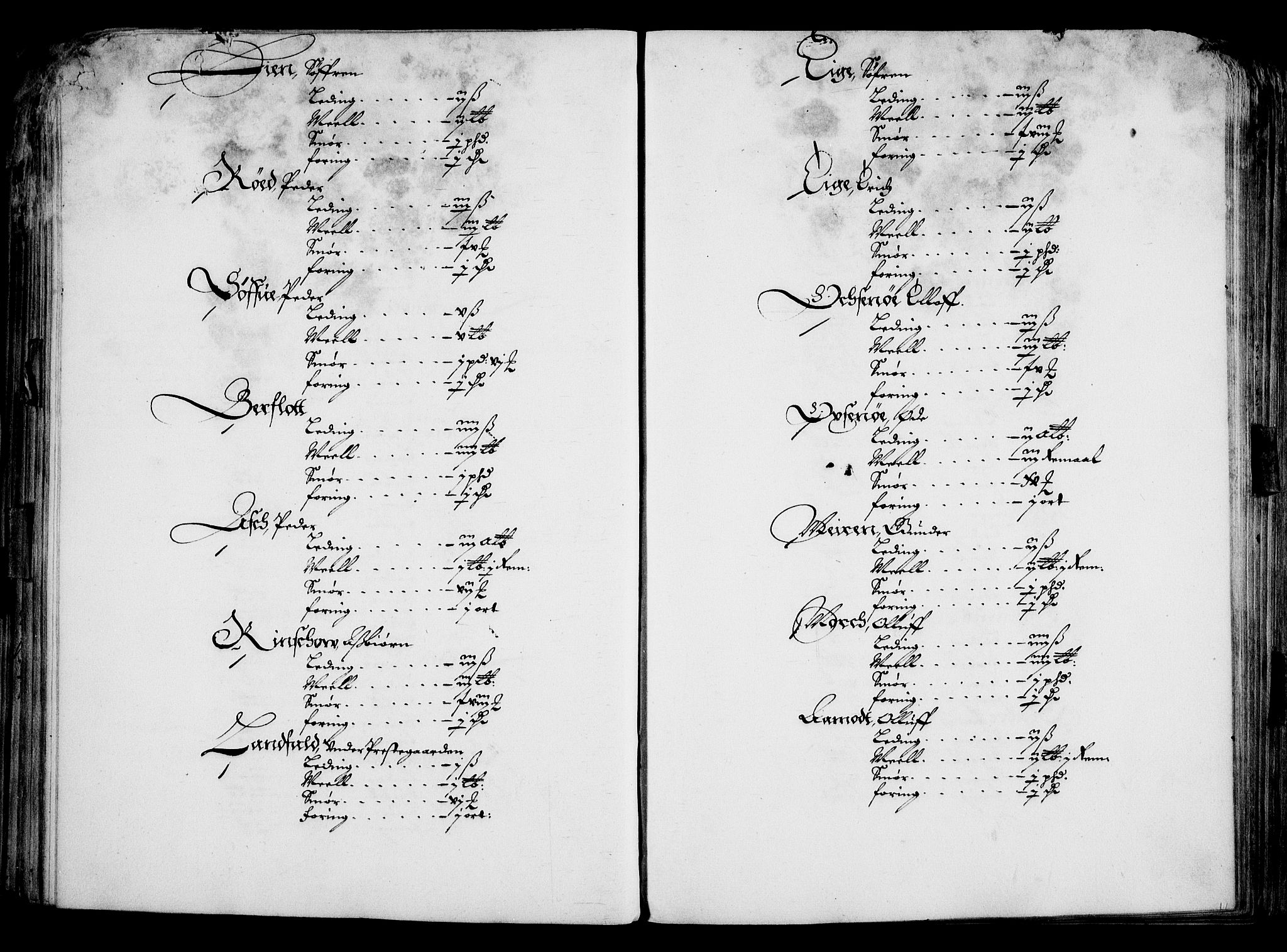 Rentekammeret inntil 1814, Realistisk ordnet avdeling, AV/RA-EA-4070/On/L0001/0001: Statens gods / [Jj 1]: Jordebok over Hannibal Sehesteds gods, 1651, p. 68