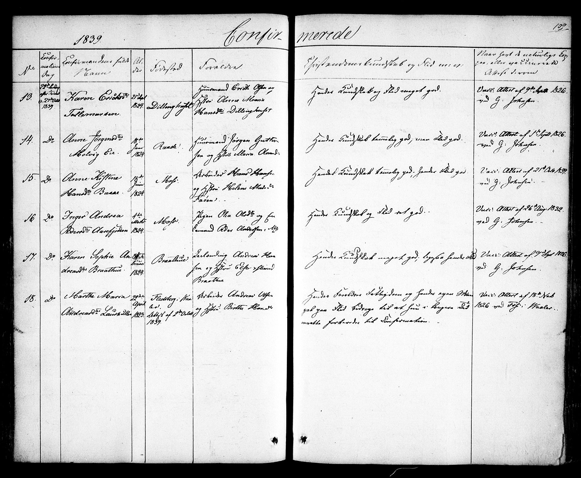 Rygge prestekontor Kirkebøker, SAO/A-10084b/F/Fa/L0004: Parish register (official) no. 4, 1836-1851, p. 109