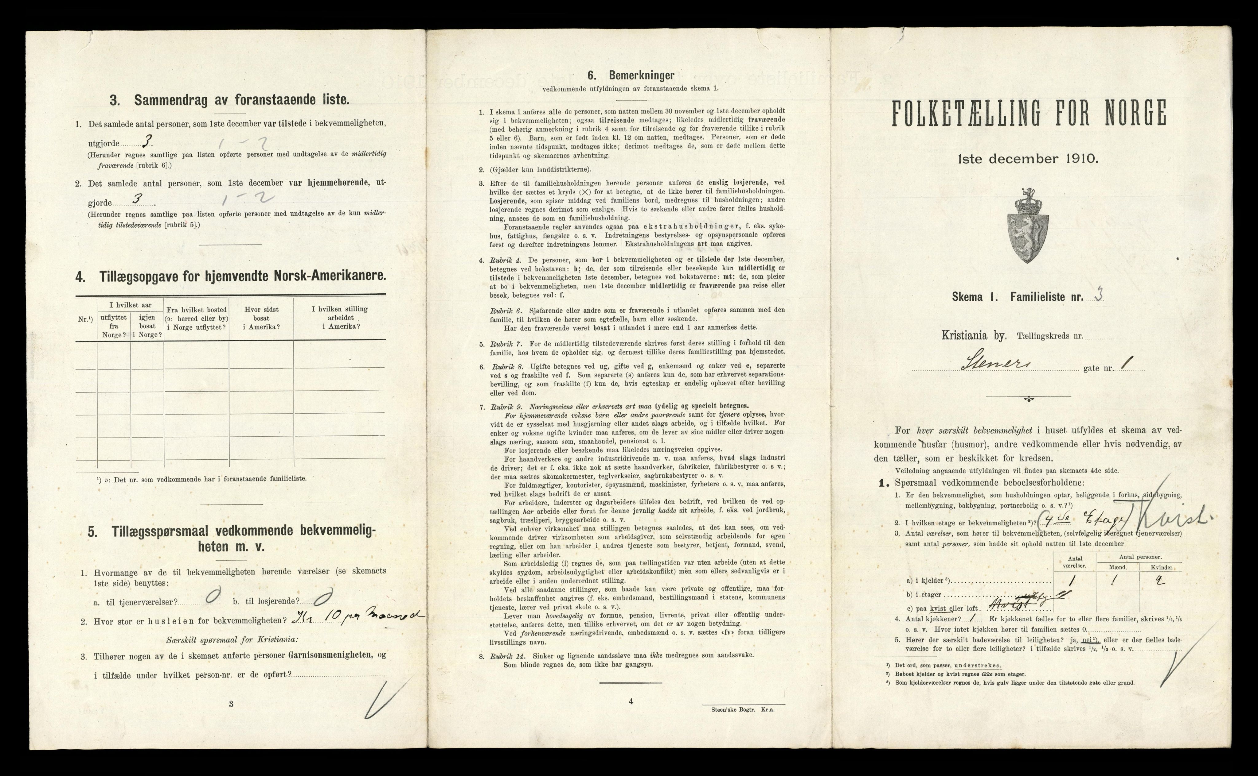 RA, 1910 census for Kristiania, 1910, p. 97560