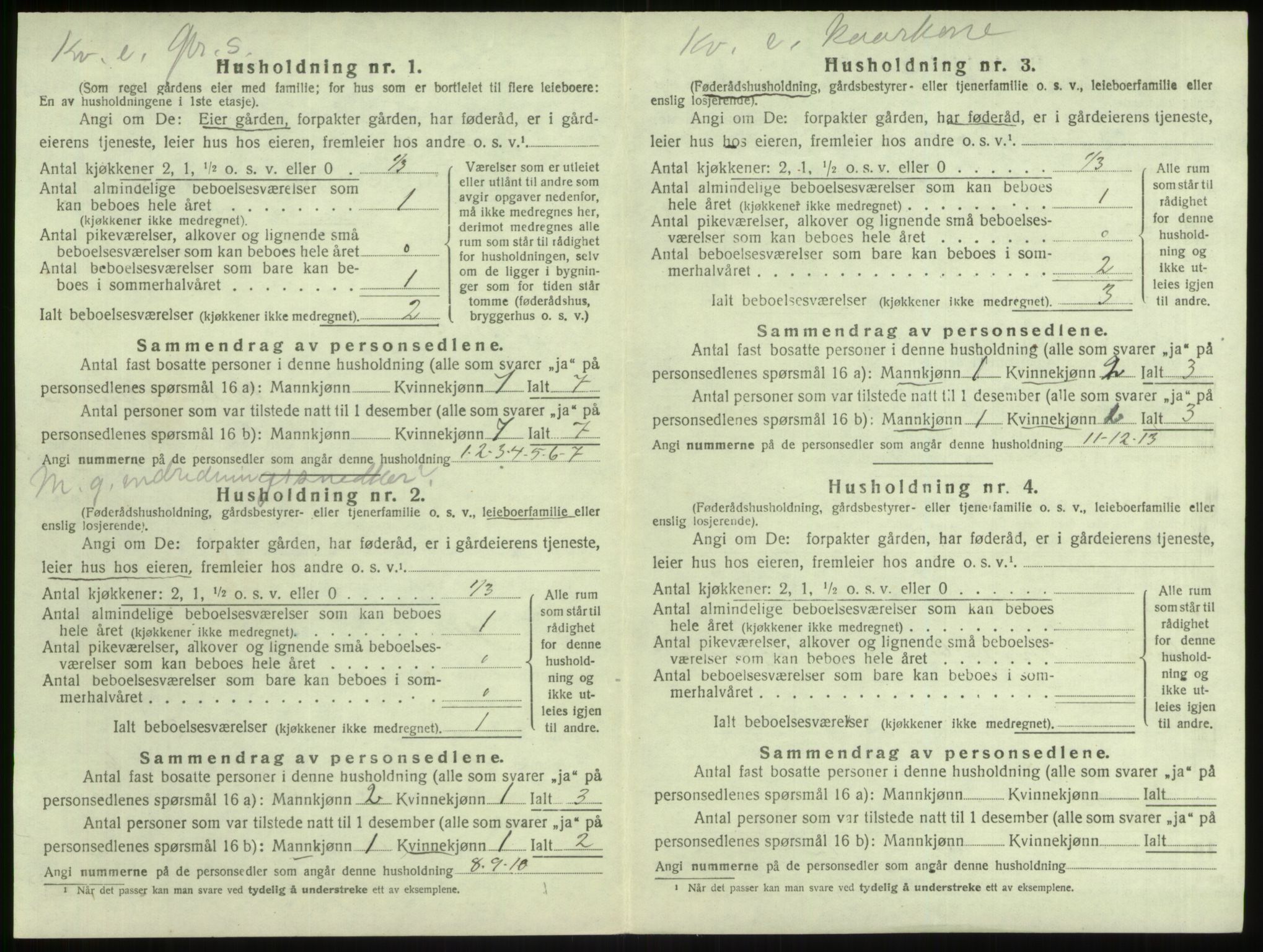 SAB, 1920 census for Lindås, 1920, p. 836