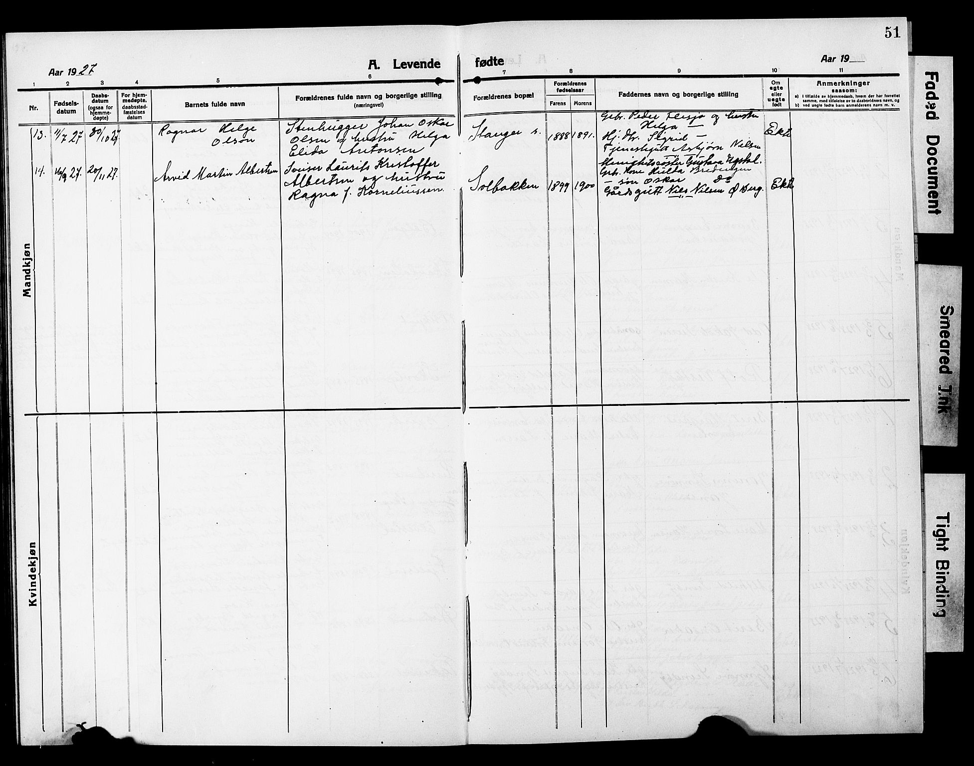 Våler prestekontor Kirkebøker, AV/SAO-A-11083/G/Ga/L0005: Parish register (copy) no. I 5, 1915-1931, p. 51