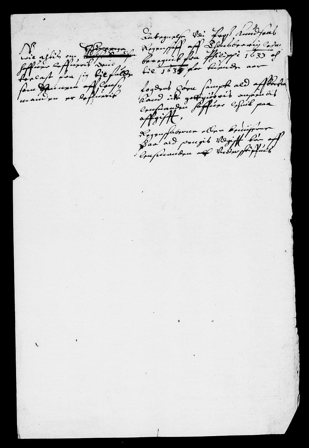 Rentekammeret inntil 1814, Reviderte regnskaper, Lensregnskaper, AV/RA-EA-5023/R/Rb/Rbo/L0015: Tønsberg len, 1633-1636