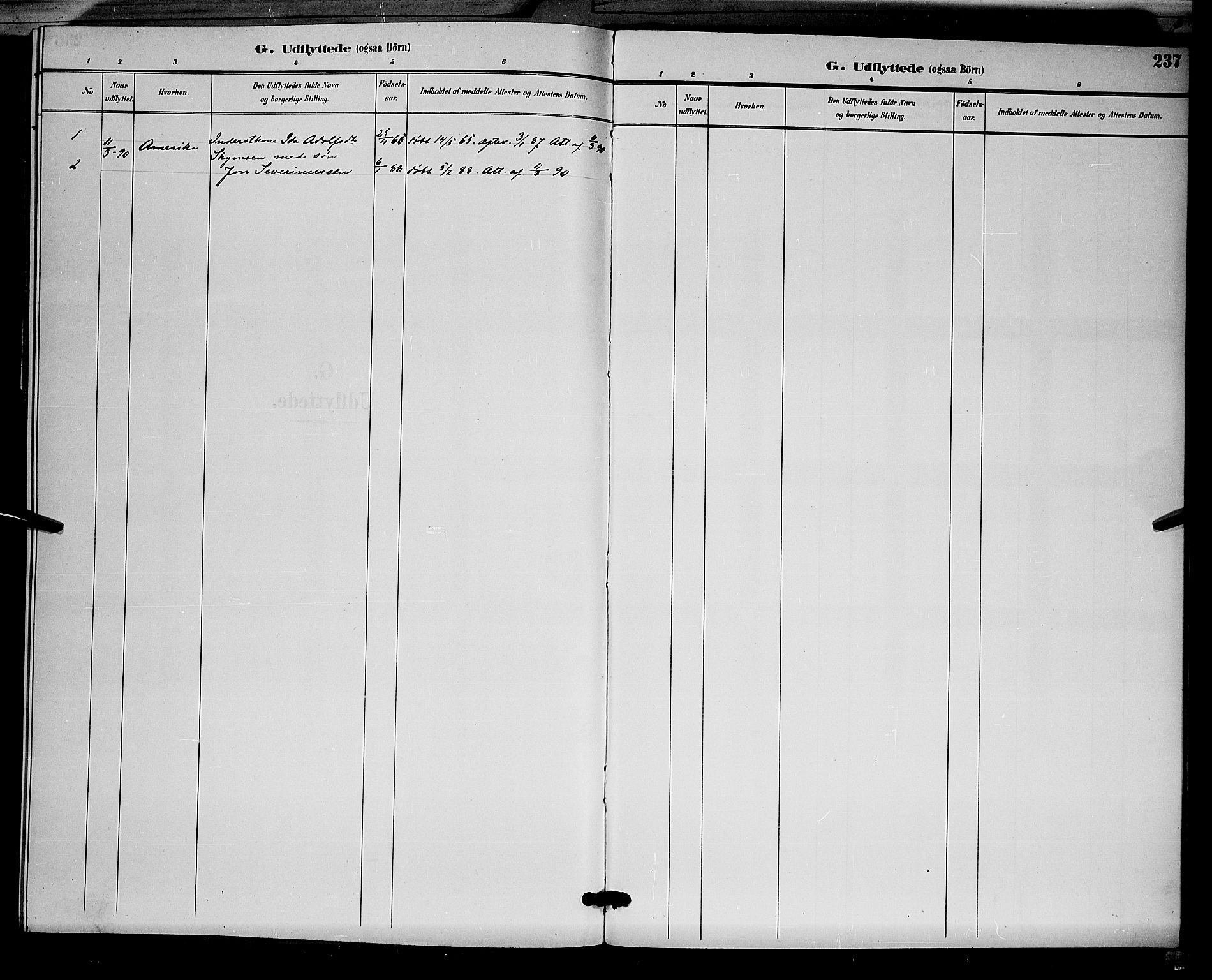 Åsnes prestekontor, SAH/PREST-042/H/Ha/Hab/L0002: Parish register (copy) no. 2, 1890-1891, p. 237