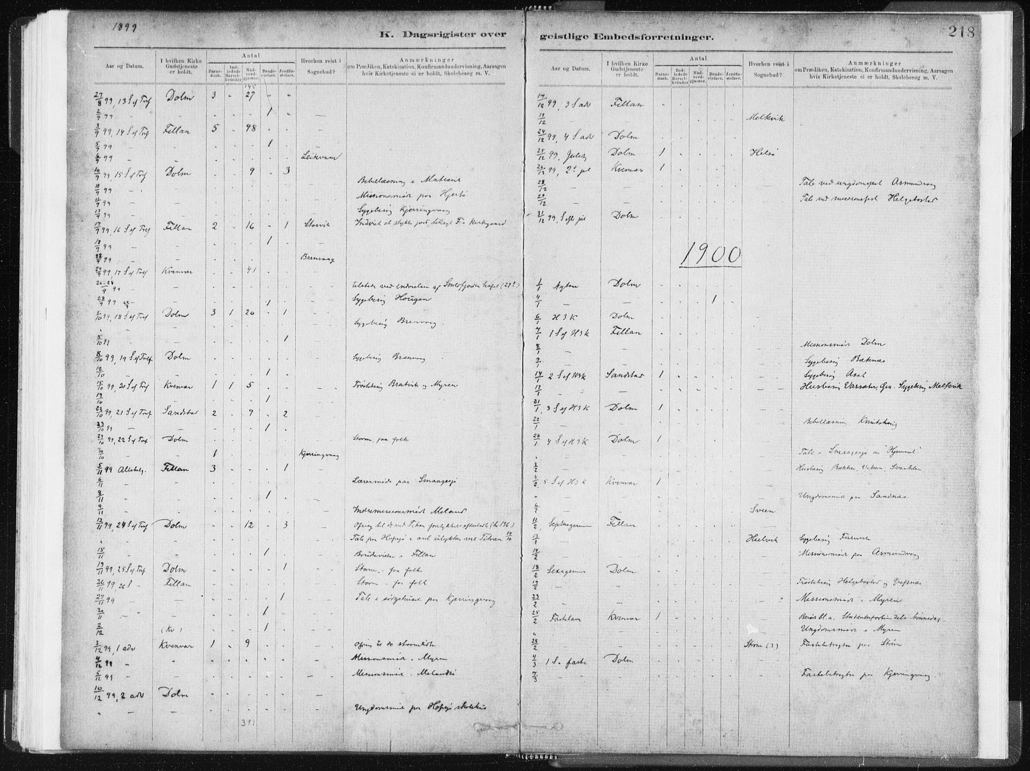 Ministerialprotokoller, klokkerbøker og fødselsregistre - Sør-Trøndelag, SAT/A-1456/634/L0533: Parish register (official) no. 634A09, 1882-1901, p. 218