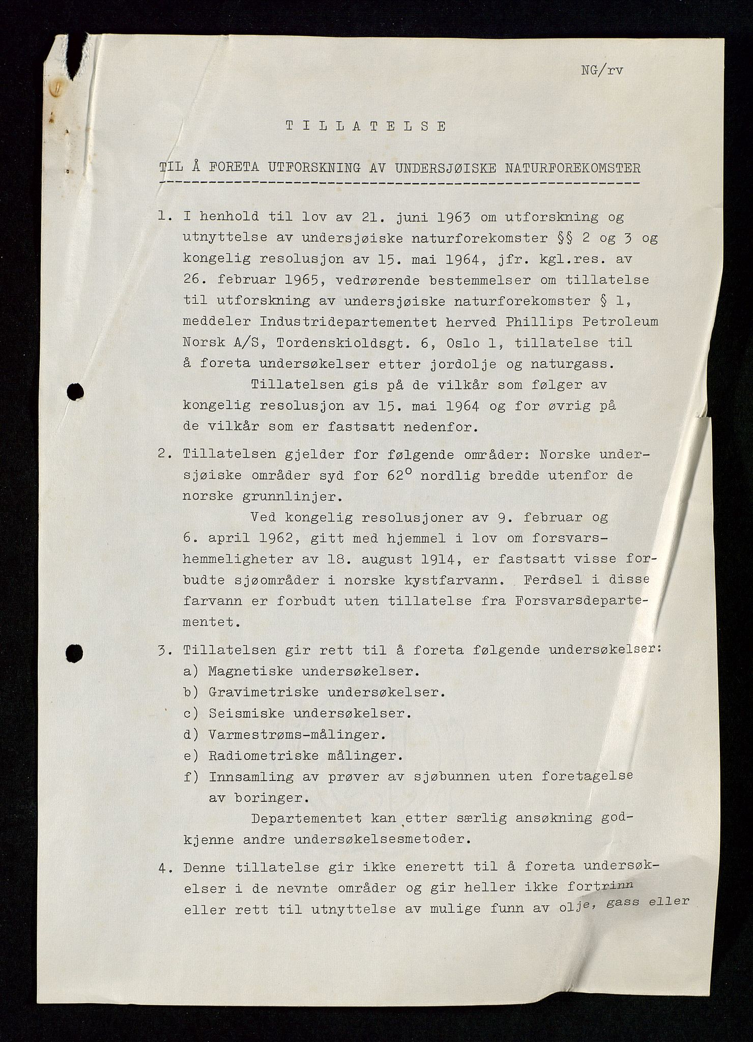 Industridepartementet, Oljekontoret, SAST/A-101348/Da/L0003: Arkivnøkkel 711 Undersøkelser og utforskning, 1963-1971, p. 181
