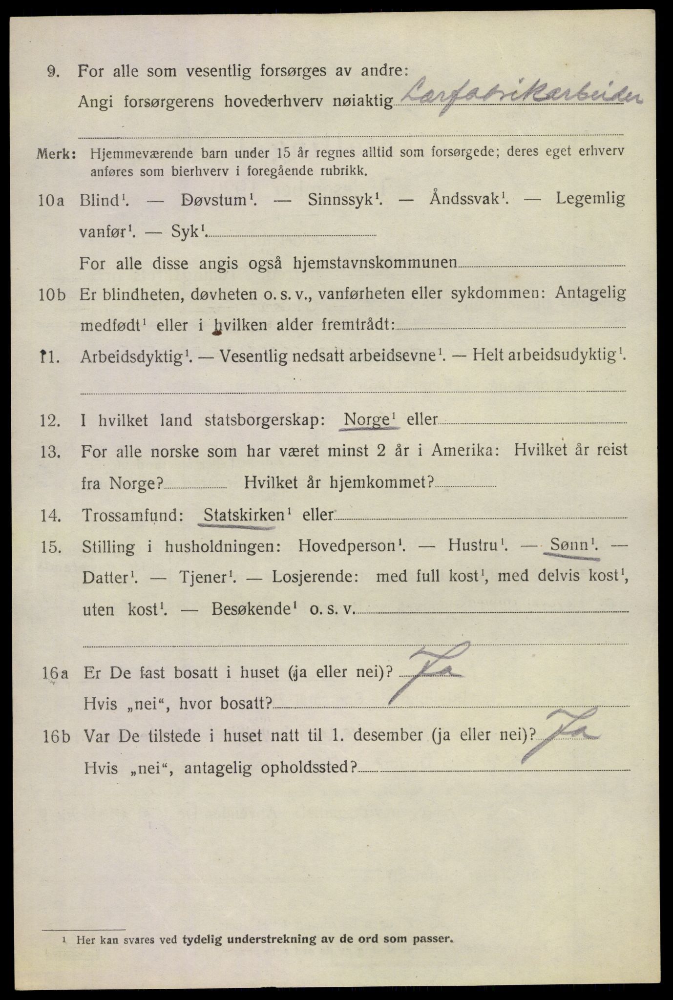 SAKO, 1920 census for Sande, 1920, p. 4045