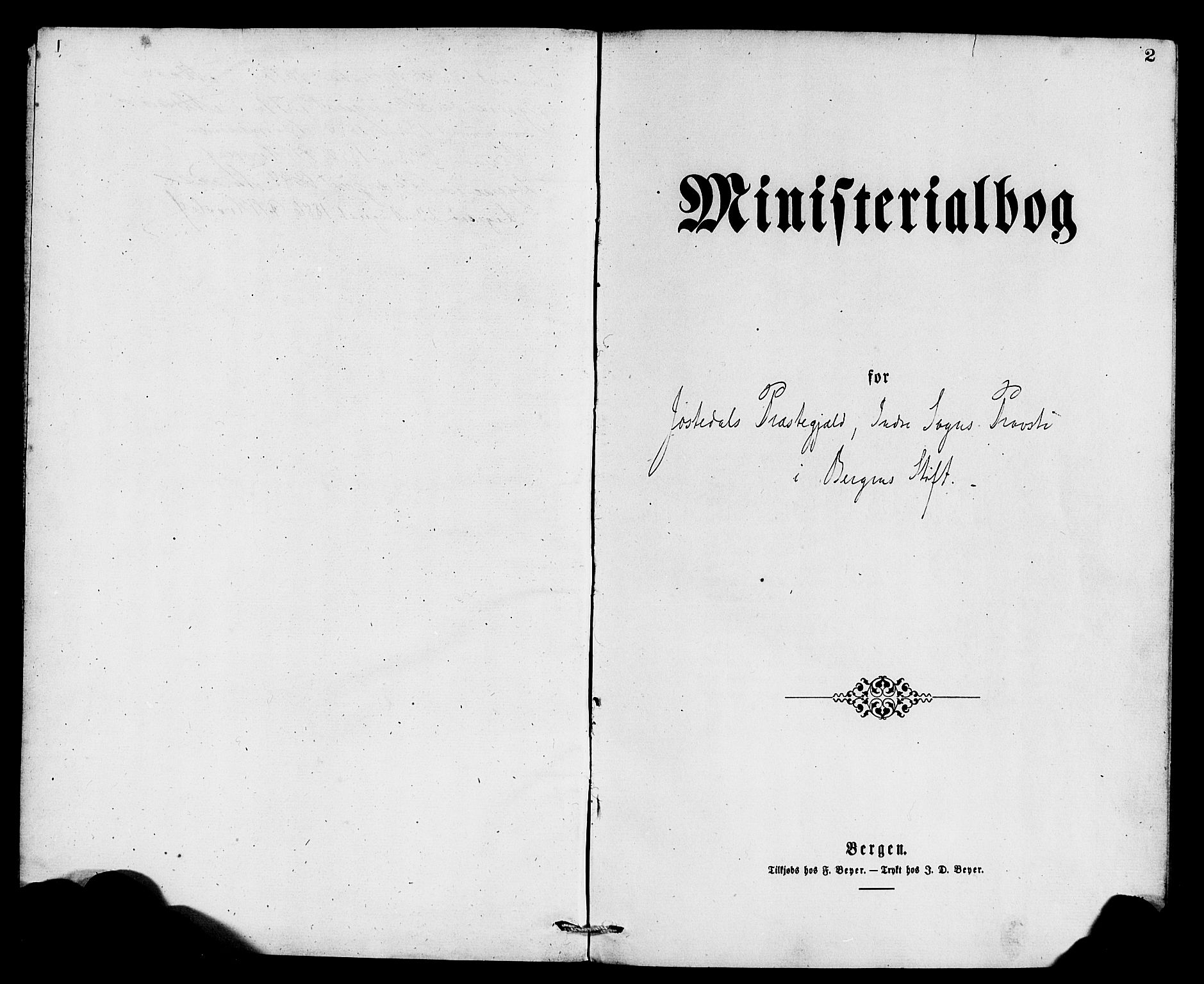 Jostedal sokneprestembete, SAB/A-80601/H/Haa/Haaa/L0009: Parish register (official) no. A 9, 1876-1886, p. 2