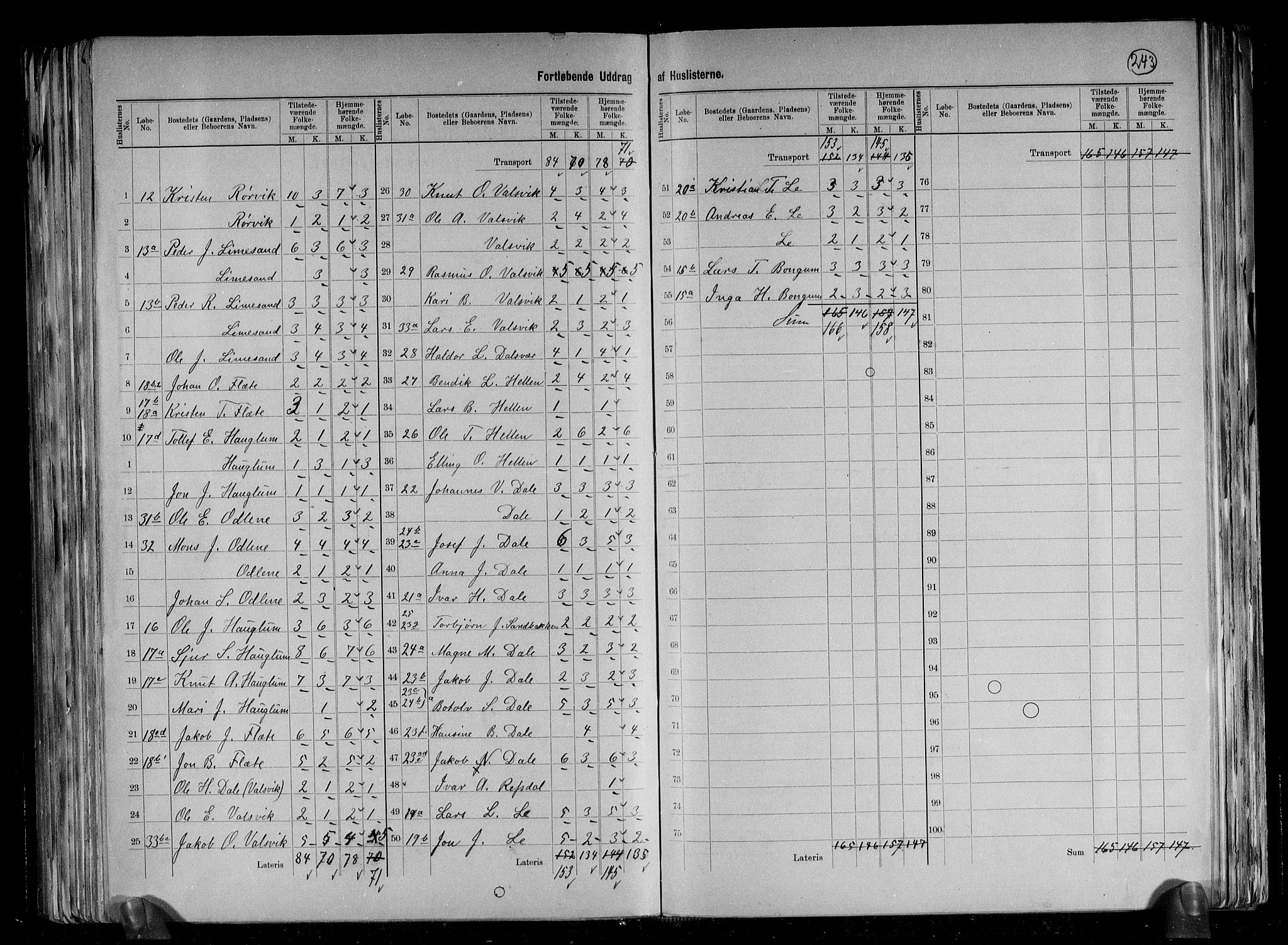 RA, 1891 census for 1417 Vik, 1891, p. 18