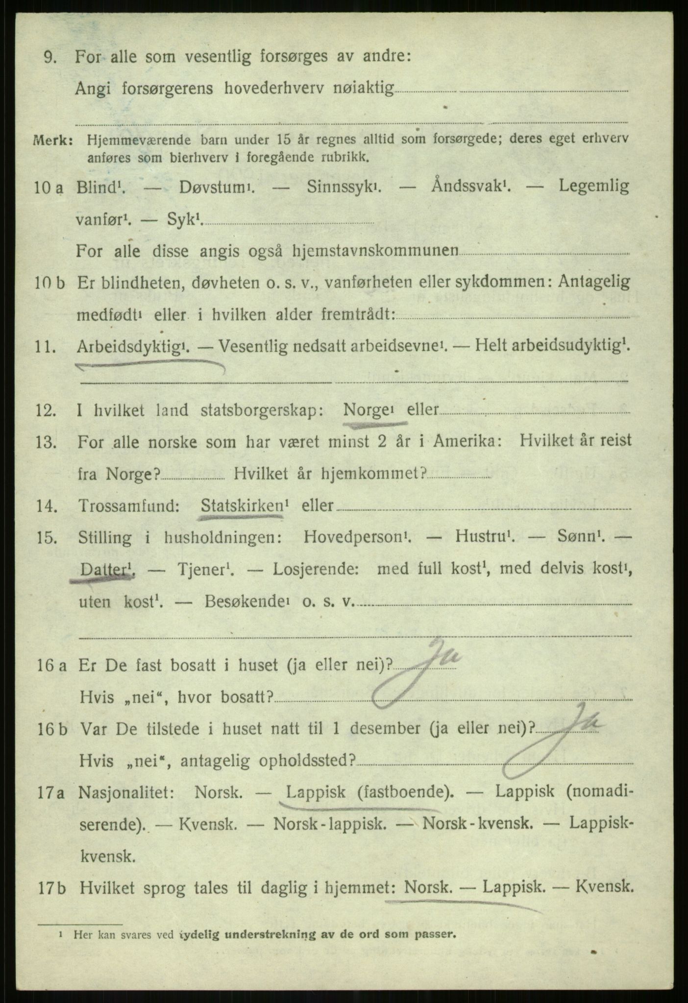 SATØ, 1920 census for Lenvik, 1920, p. 11875