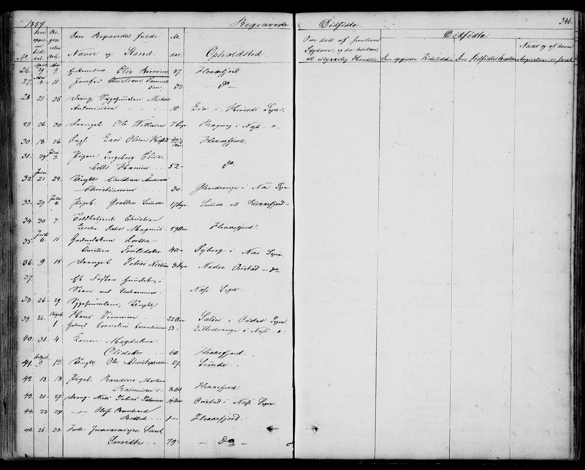 Flekkefjord sokneprestkontor, AV/SAK-1111-0012/F/Fb/Fbc/L0005: Parish register (copy) no. B 5, 1846-1866, p. 346