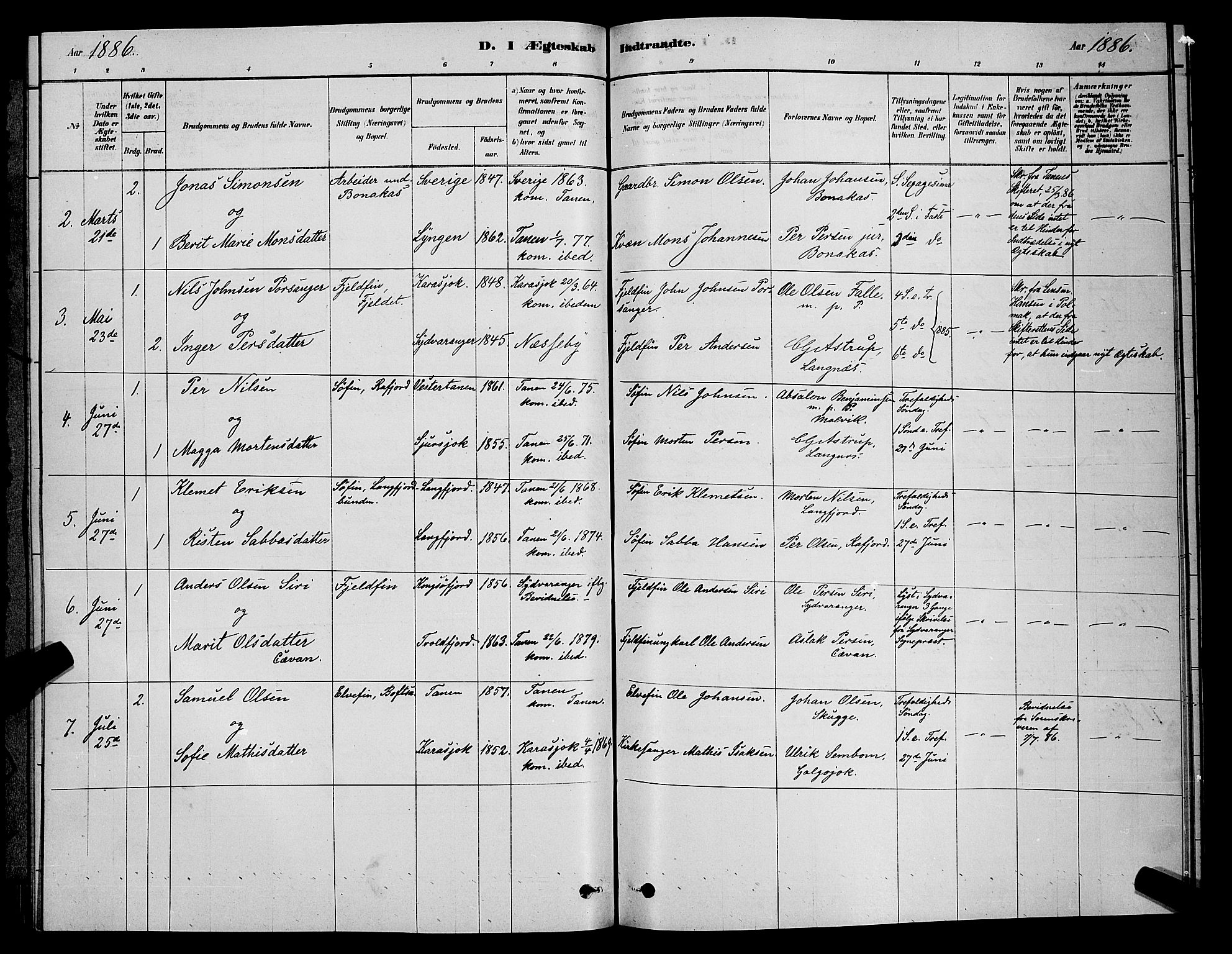 Tana sokneprestkontor, AV/SATØ-S-1334/H/Hb/L0003klokker: Parish register (copy) no. 3, 1878-1890