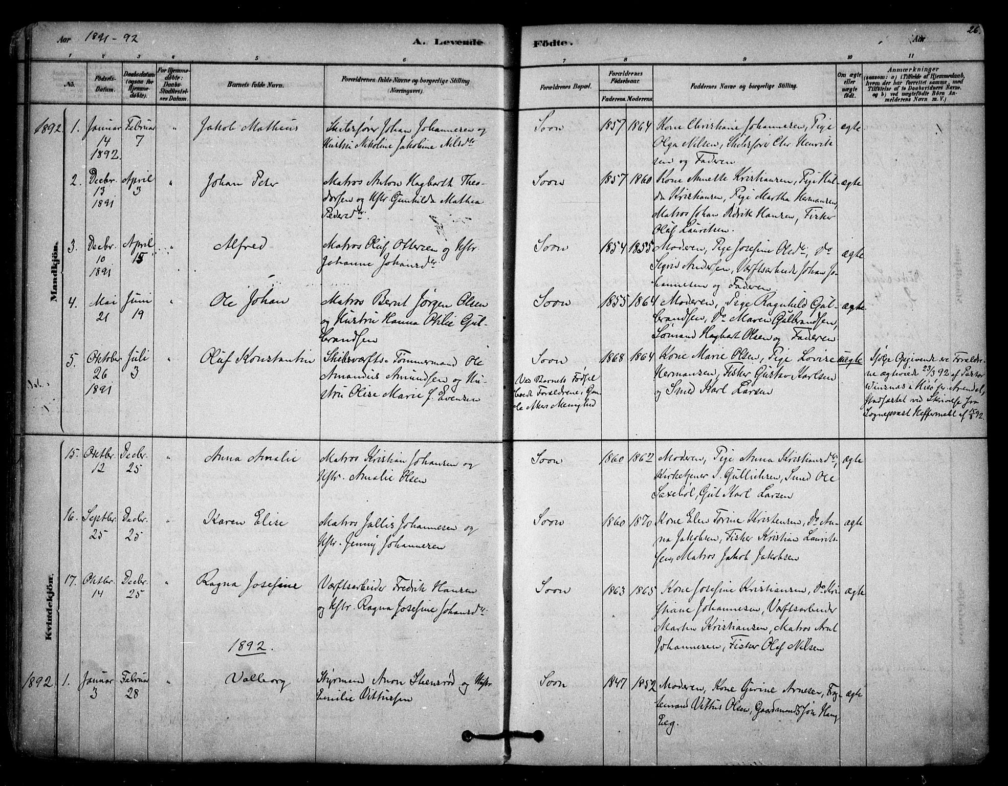 Vestby prestekontor Kirkebøker, SAO/A-10893/F/Fc/L0001: Parish register (official) no. III 1, 1878-1906, p. 26