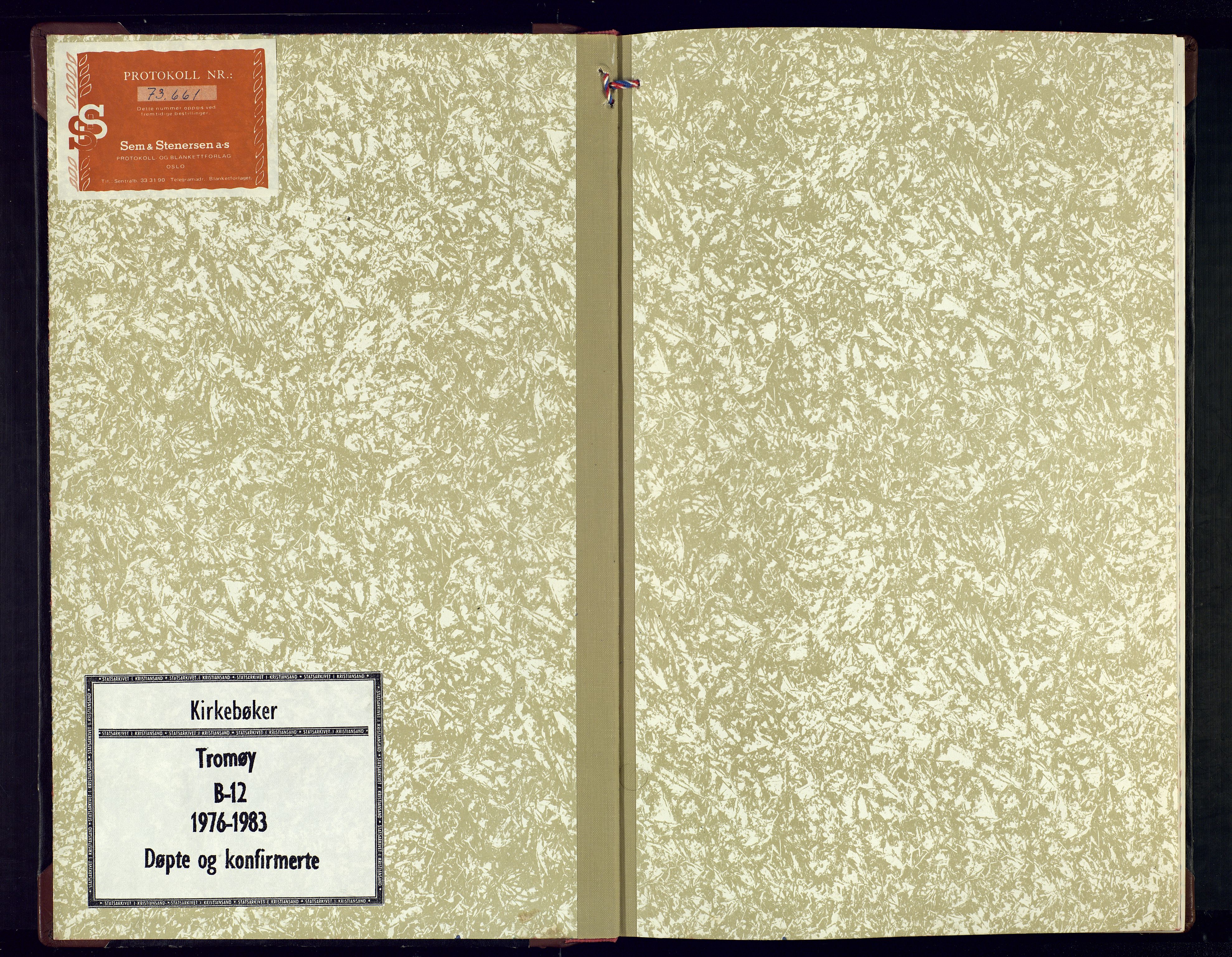 Tromøy sokneprestkontor, AV/SAK-1111-0041/F/Fb/L0012: Parish register (copy) no. B-12, 1976-1983