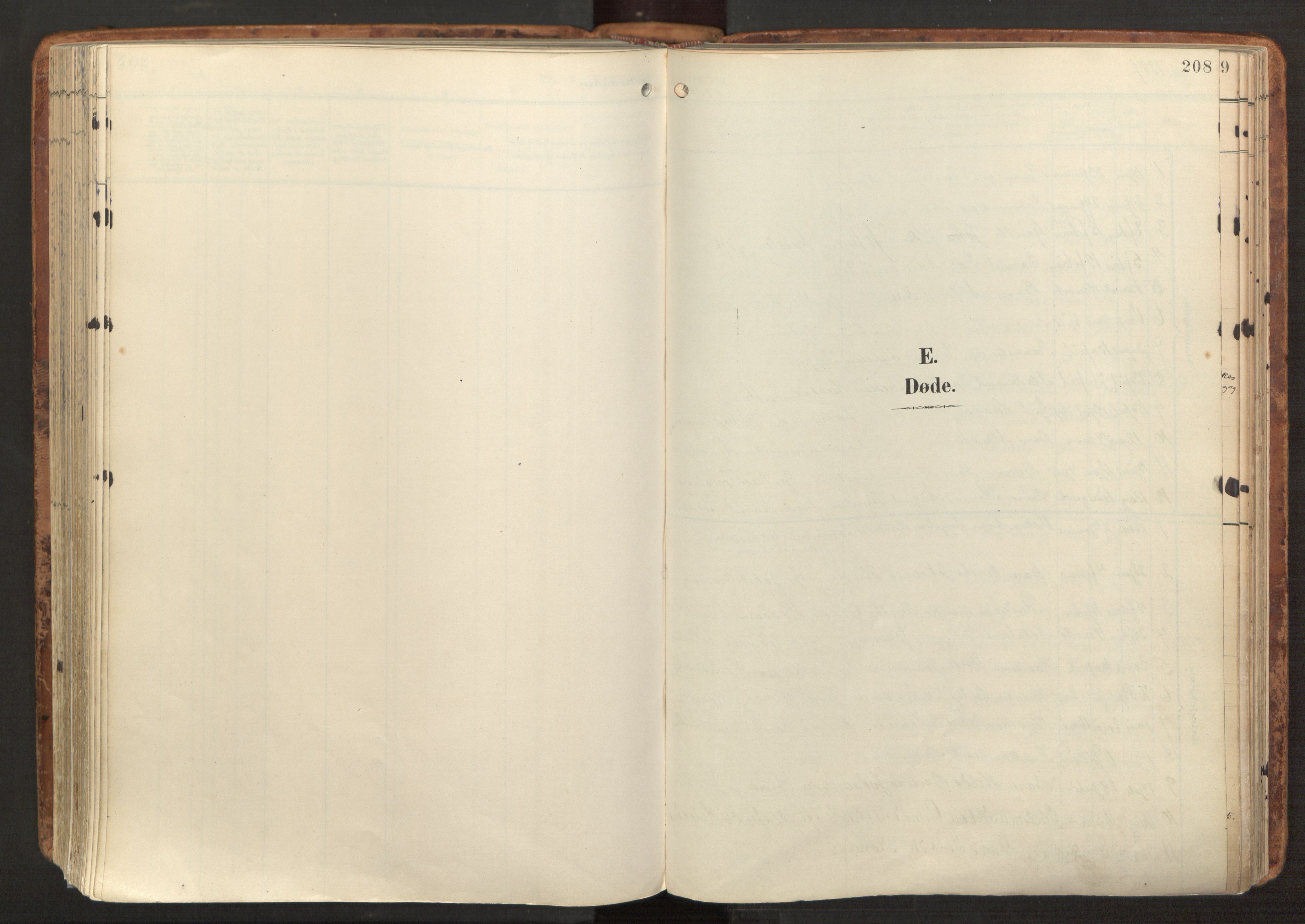 Hosanger sokneprestembete, SAB/A-75801/H/Haa: Parish register (official) no. B 2, 1897-1923, p. 208