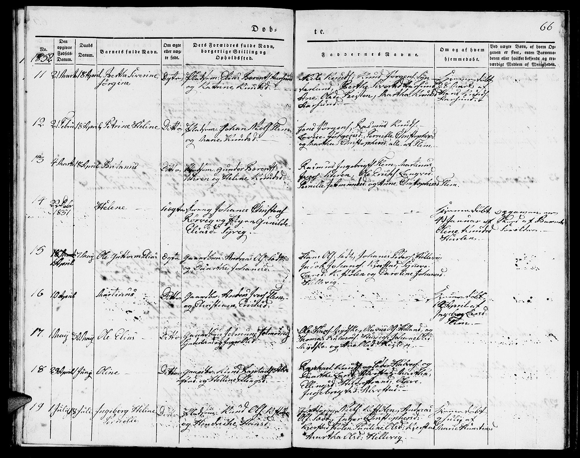 Ministerialprotokoller, klokkerbøker og fødselsregistre - Møre og Romsdal, AV/SAT-A-1454/536/L0507: Parish register (copy) no. 536C02, 1839-1859, p. 66