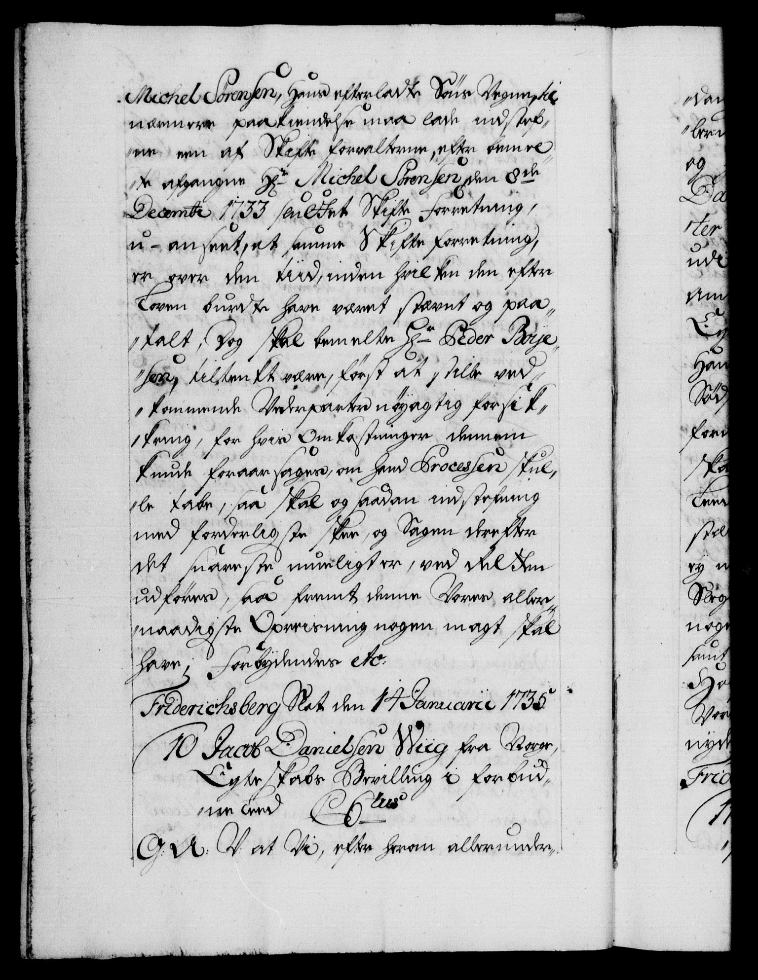 Danske Kanselli 1572-1799, AV/RA-EA-3023/F/Fc/Fca/Fcaa/L0029: Norske registre, 1735-1736, p. 6b