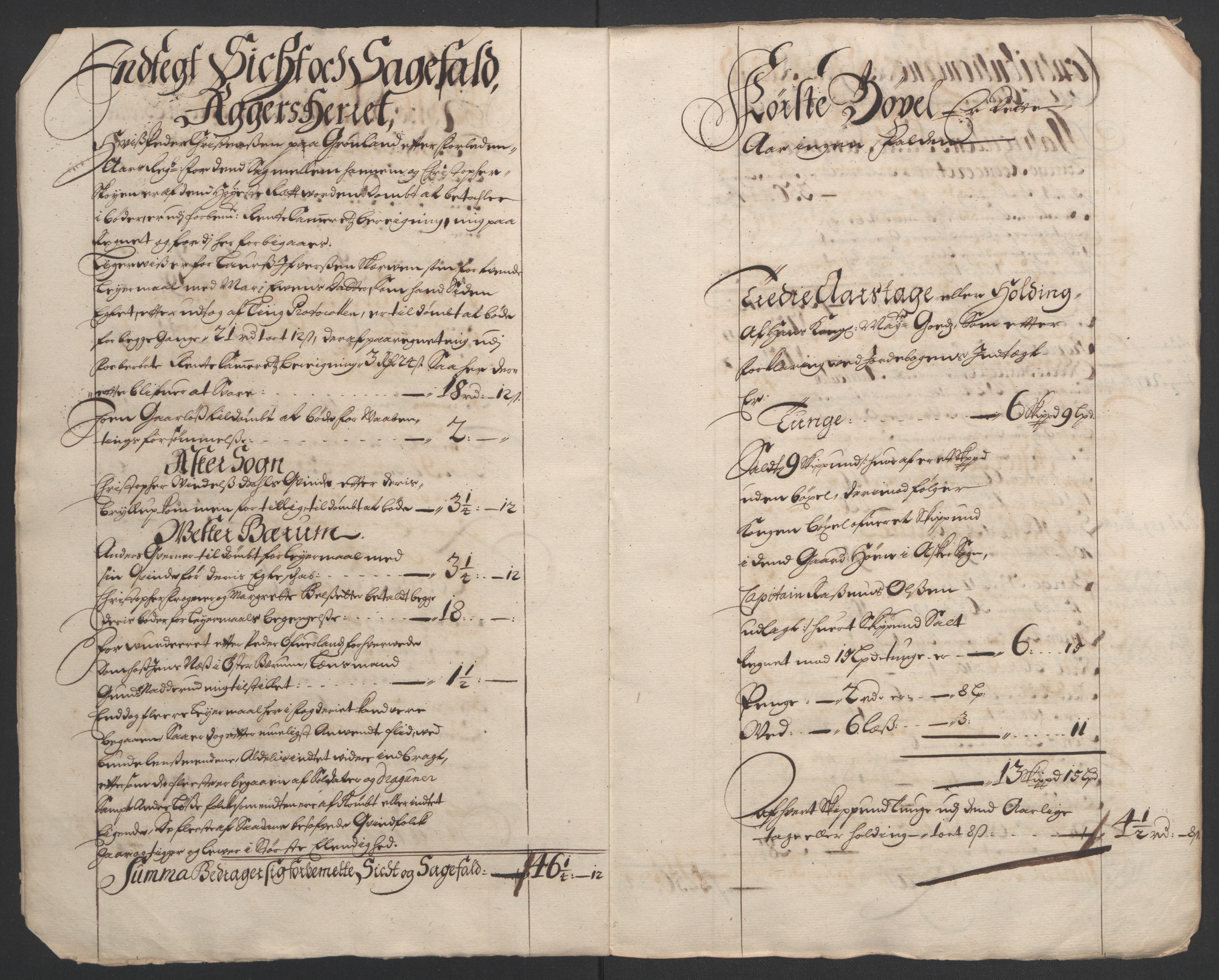 Rentekammeret inntil 1814, Reviderte regnskaper, Fogderegnskap, AV/RA-EA-4092/R08/L0426: Fogderegnskap Aker, 1692-1693, p. 6