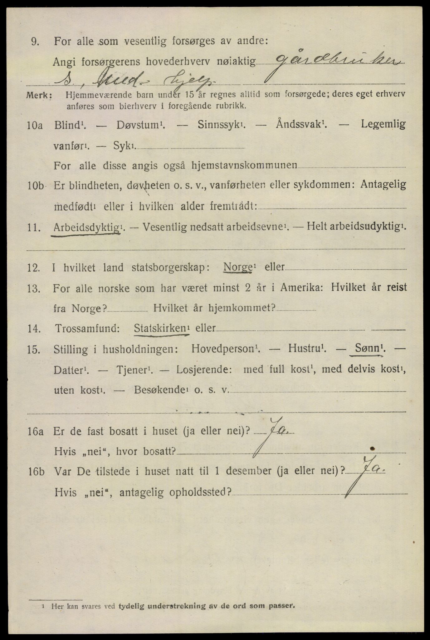 SAO, 1920 census for Nannestad, 1920, p. 1926