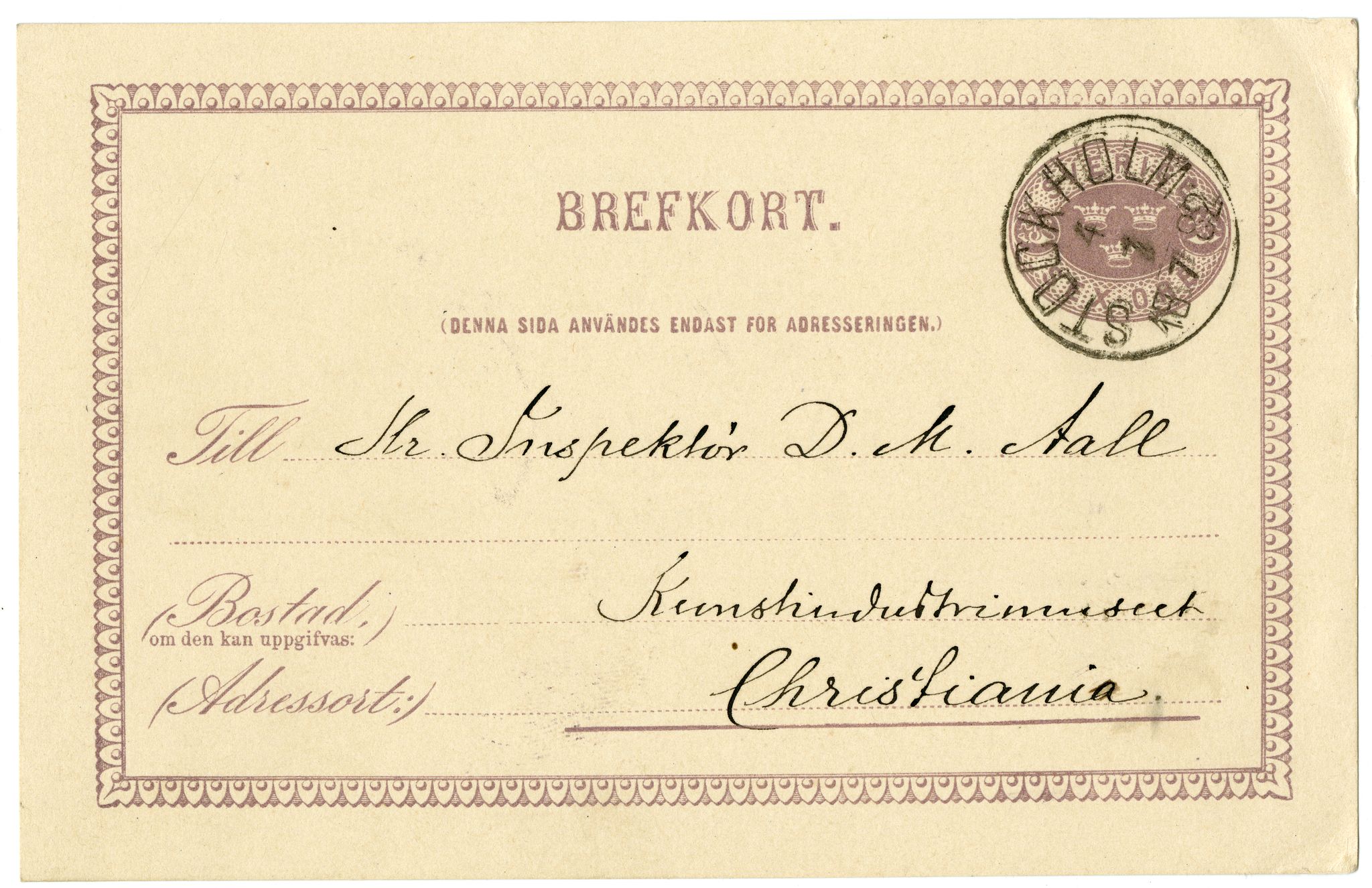 Diderik Maria Aalls brevsamling, NF/Ark-1023/F/L0003: D.M. Aalls brevsamling. D - G, 1797-1889, p. 79