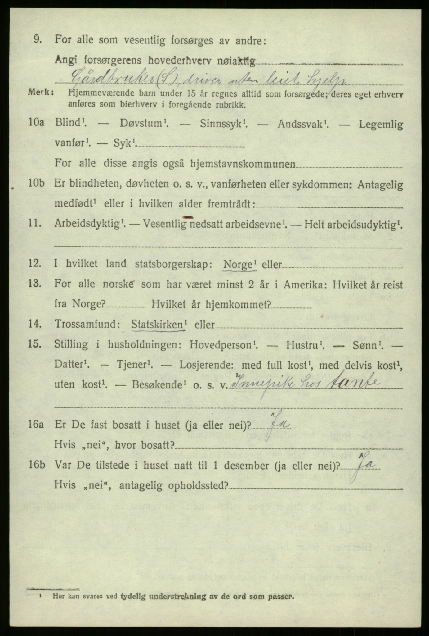 SAB, 1920 census for Davik, 1920, p. 5284