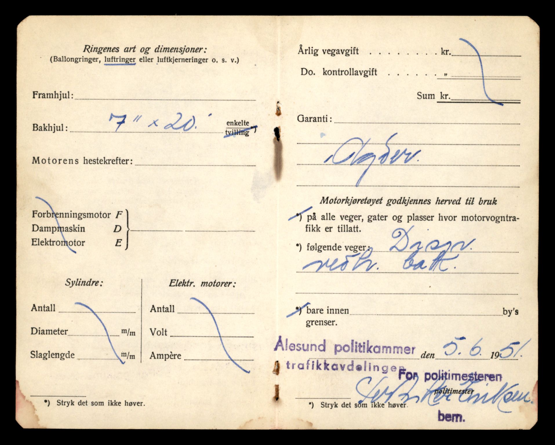 Møre og Romsdal vegkontor - Ålesund trafikkstasjon, SAT/A-4099/F/Fe/L0020: Registreringskort for kjøretøy T 10351 - T 10470, 1927-1998, p. 2225