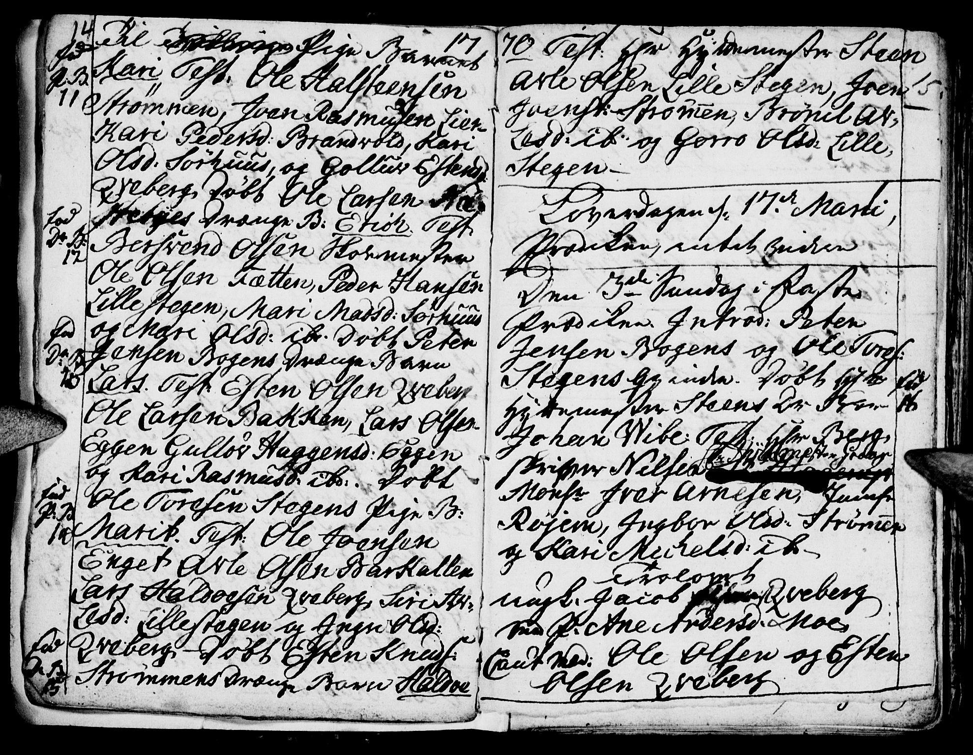 Tynset prestekontor, SAH/PREST-058/H/Ha/Hab/L0009: Parish register (official) no. 9, 1769-1781, p. 14-15