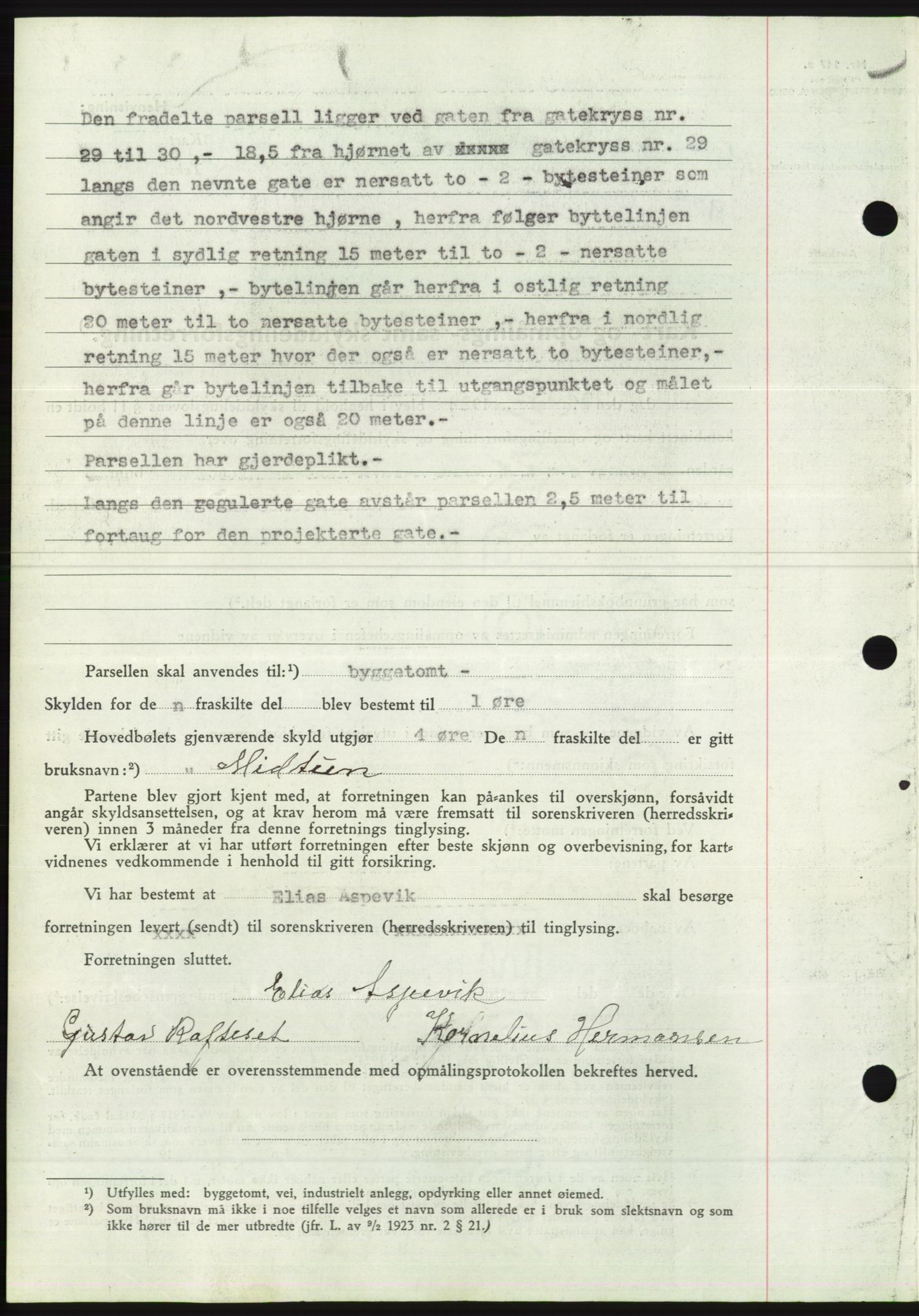 Søre Sunnmøre sorenskriveri, AV/SAT-A-4122/1/2/2C/L0067: Mortgage book no. 61, 1938-1939, Diary no: : 311/1939