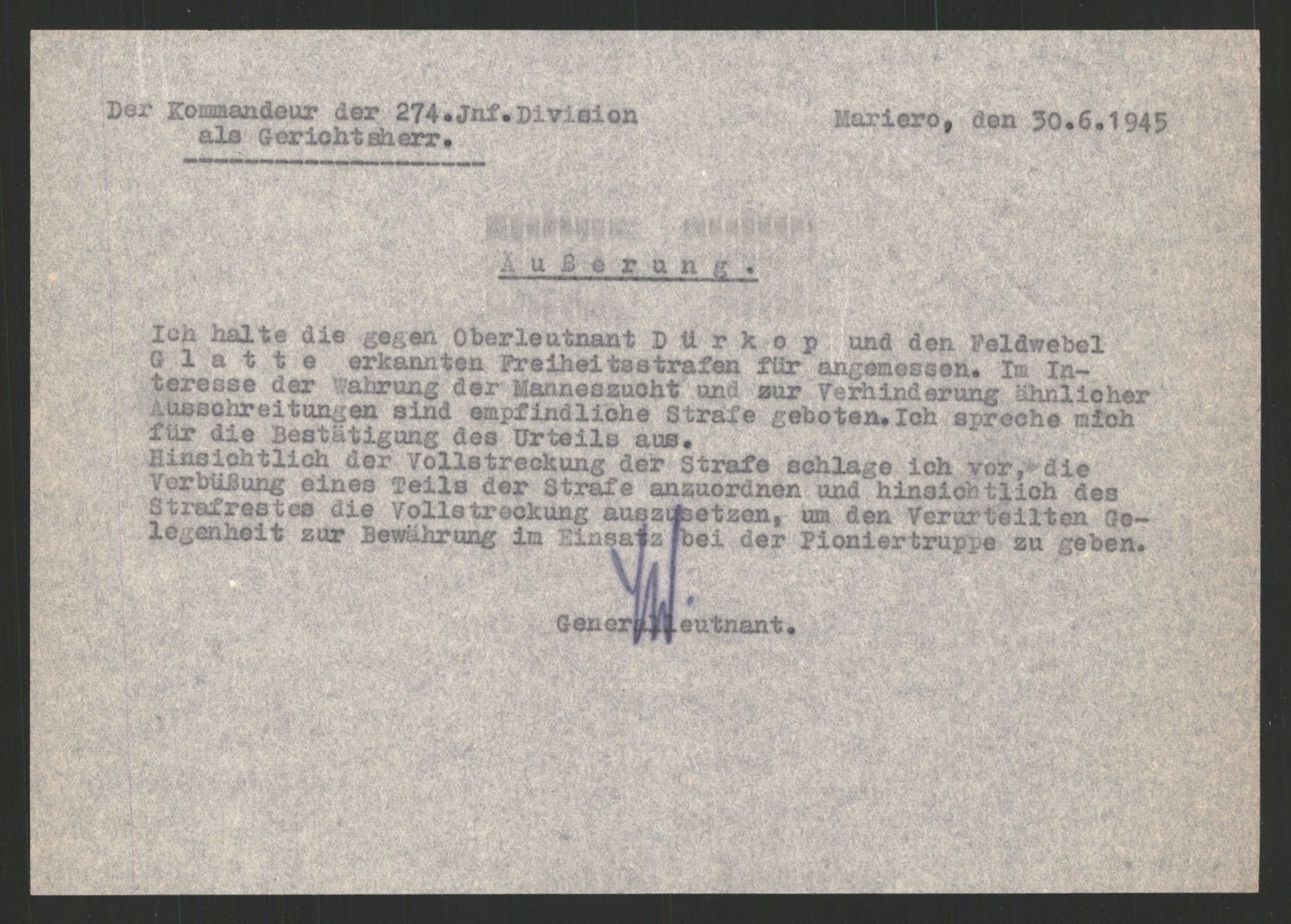 Forsvarets Overkommando. 2 kontor. Arkiv 11.4. Spredte tyske arkivsaker, AV/RA-RAFA-7031/D/Dar/Darc/L0019: FO.II, 1945, p. 1198