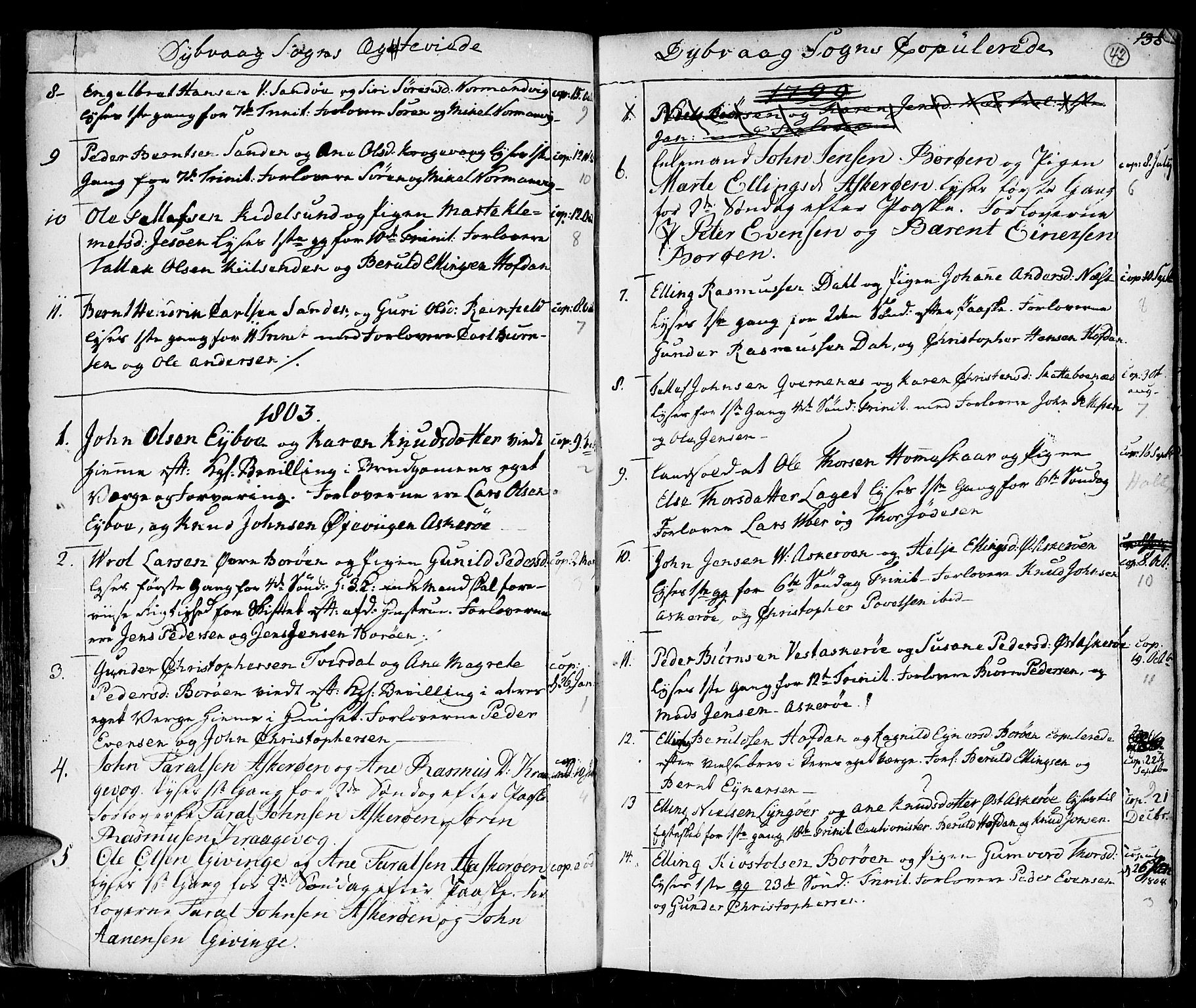 Holt sokneprestkontor, AV/SAK-1111-0021/F/Fa/L0001: Parish register (official) no. A 1 /3, 1721-1812, p. 47
