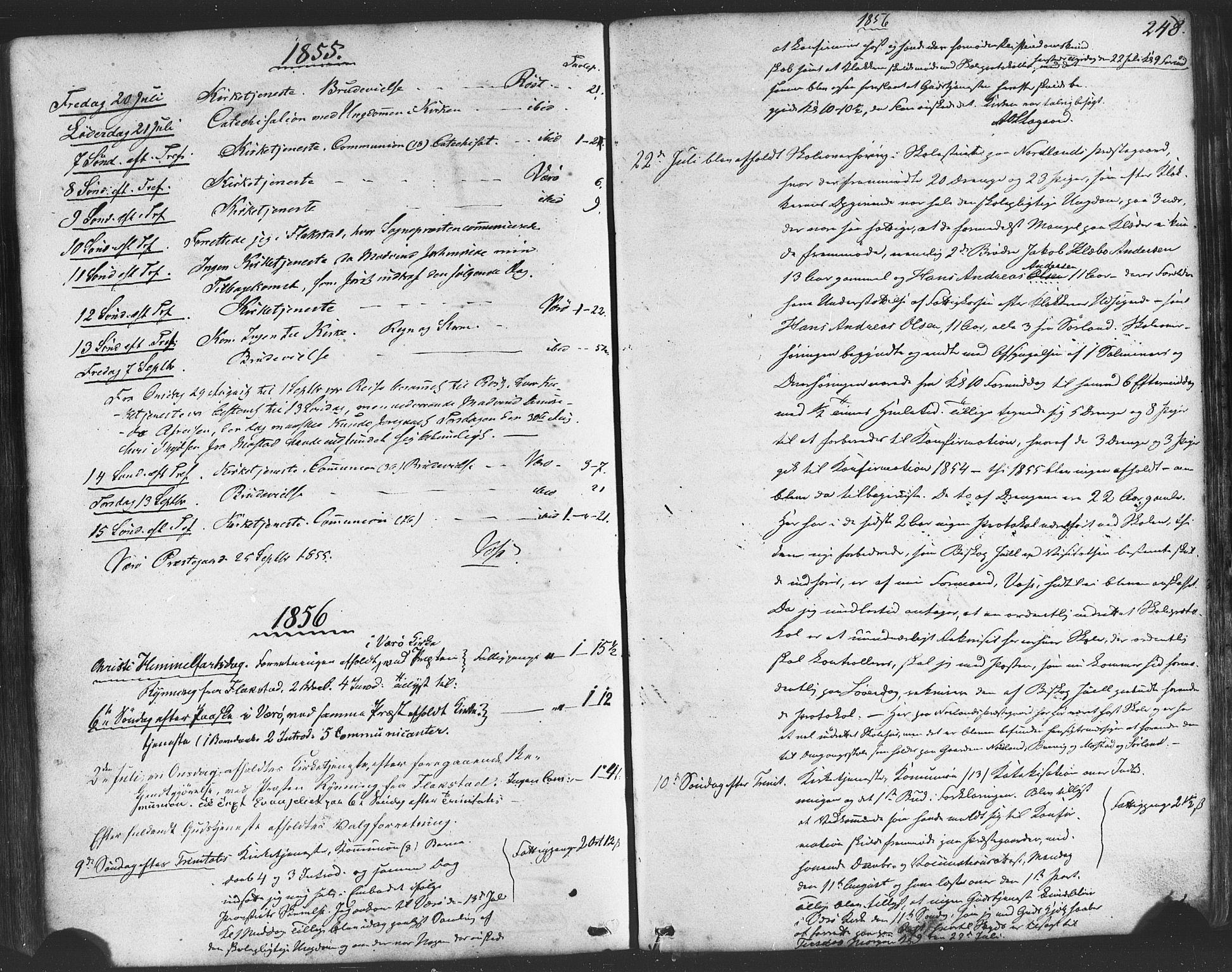 Ministerialprotokoller, klokkerbøker og fødselsregistre - Nordland, SAT/A-1459/807/L0121: Parish register (official) no. 807A04, 1846-1879, p. 248