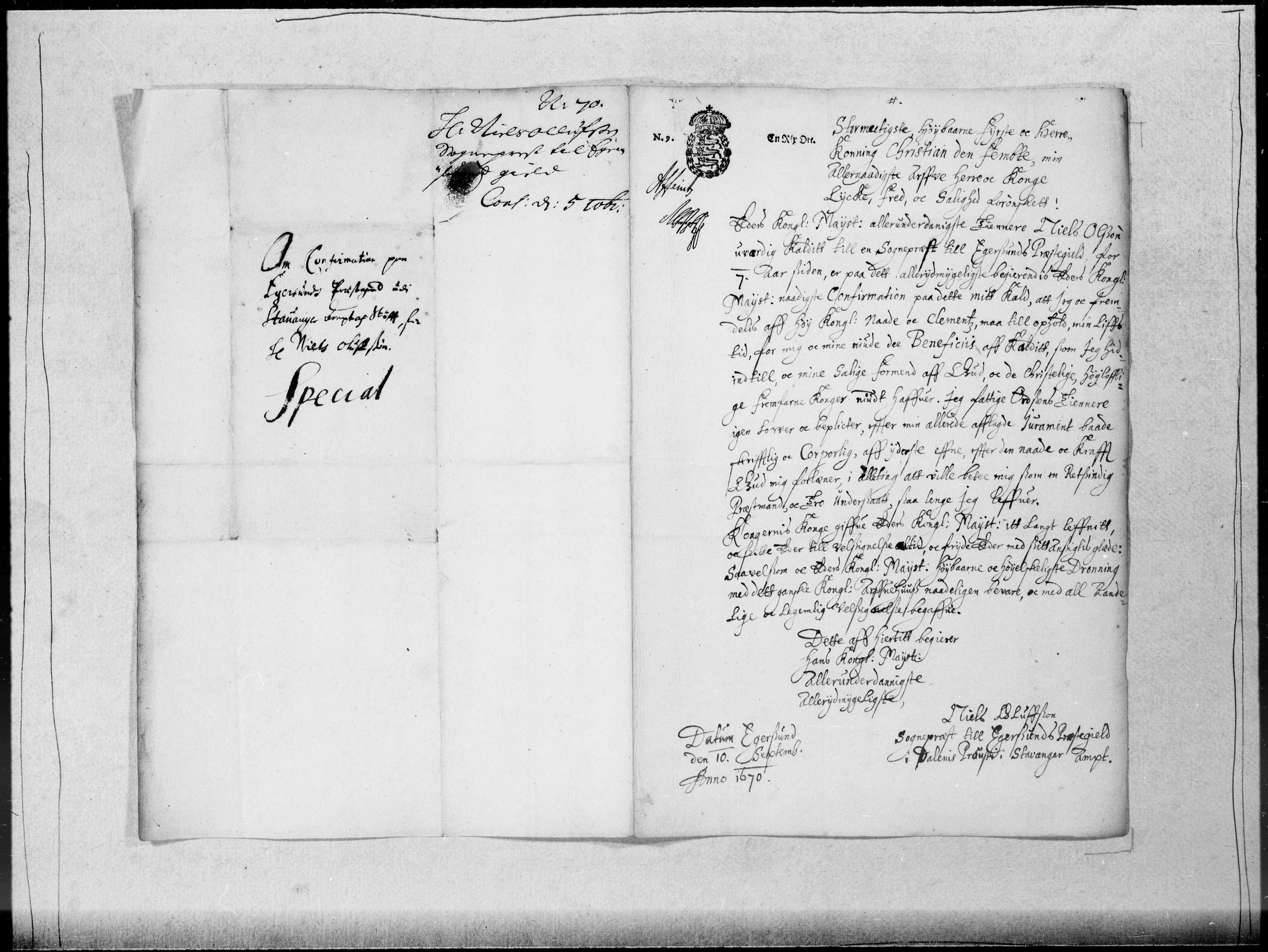 Danske Kanselli 1572-1799, AV/RA-EA-3023/F/Fc/Fcc/Fcca/L0030: Norske innlegg 1572-1799, 1670-1671, p. 65