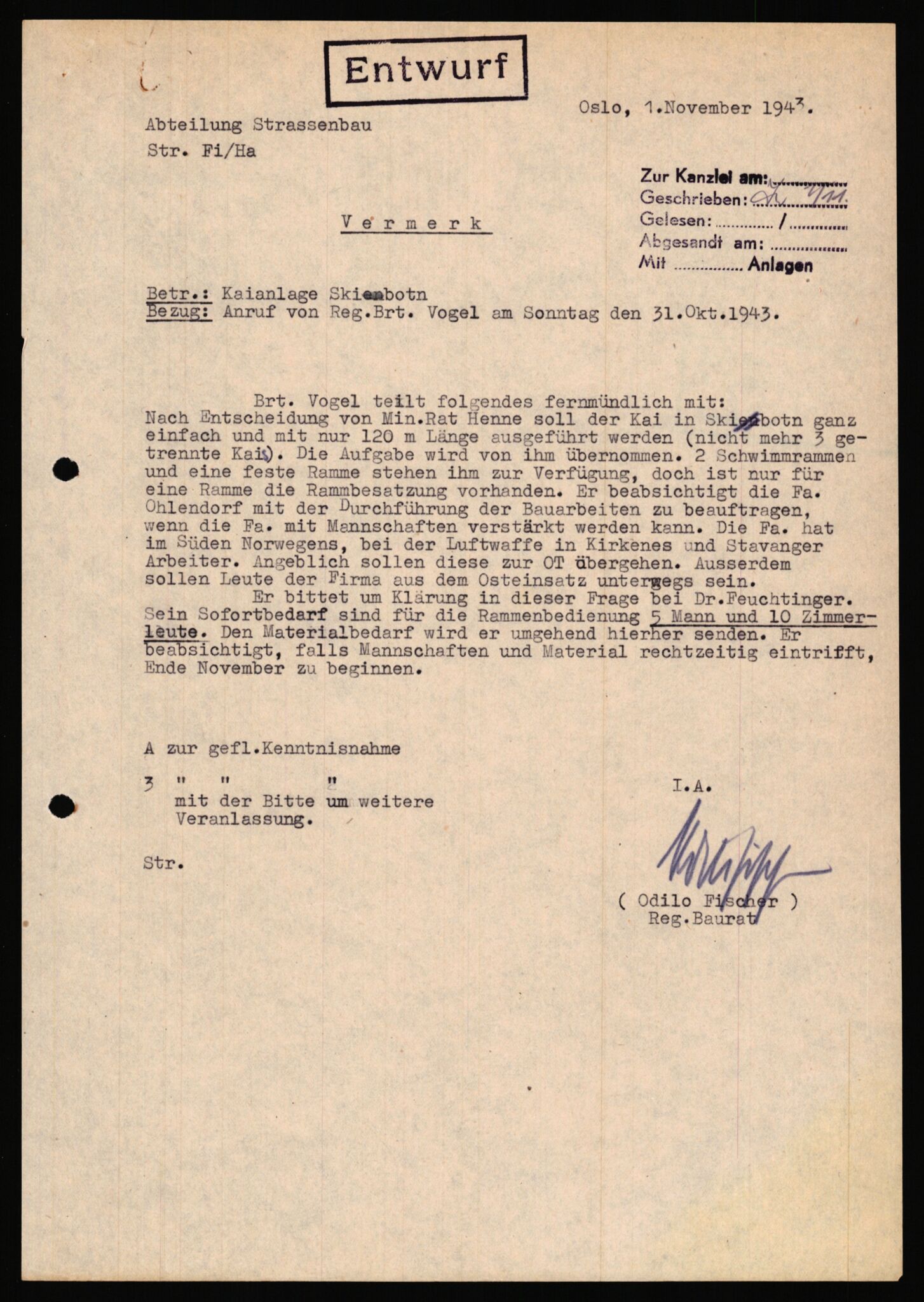 Tyske arkiver, Organisation Todt (OT), Einsatzgruppe Wiking, AV/RA-RAFA-2188/1/E/E6/E6a/L0008: Oberbauleitung Narvik: Arkivkode 451-483, 1940-1945, p. 145