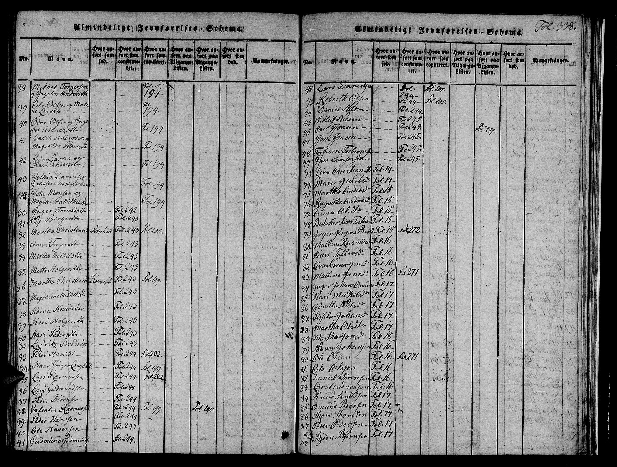 Nedstrand sokneprestkontor, AV/SAST-A-101841/01/IV: Parish register (official) no. A 6, 1816-1838, p. 338