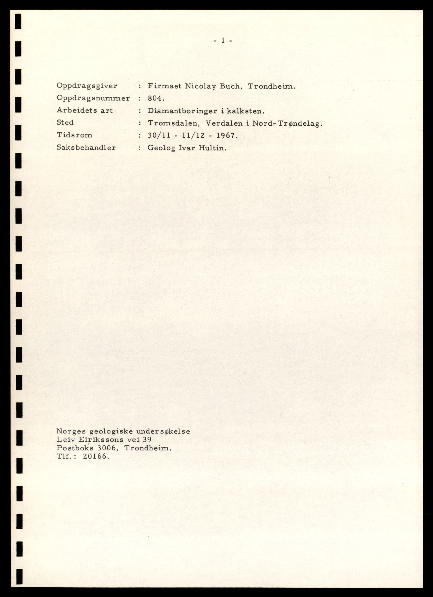 Direktoratet for mineralforvaltning , AV/SAT-A-1562/F/L0433: Rapporter, 1912-1986, p. 80