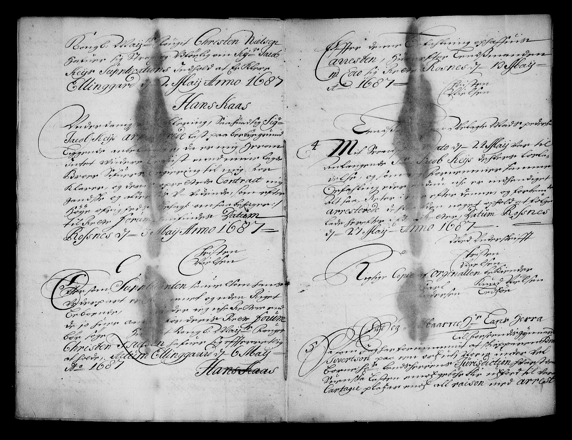 Stattholderembetet 1572-1771, RA/EA-2870/Af/L0001: Avskrifter av vedlegg til originale supplikker, nummerert i samsvar med supplikkbøkene, 1683-1687, p. 146