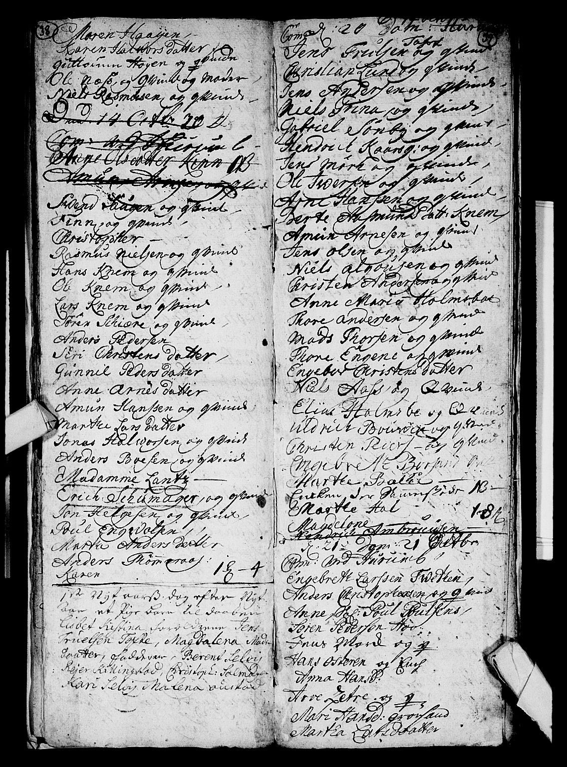 Hurum kirkebøker, AV/SAKO-A-229/F/Fa/L0005: Parish register (official) no. 5, 1735-1739, p. 38-39