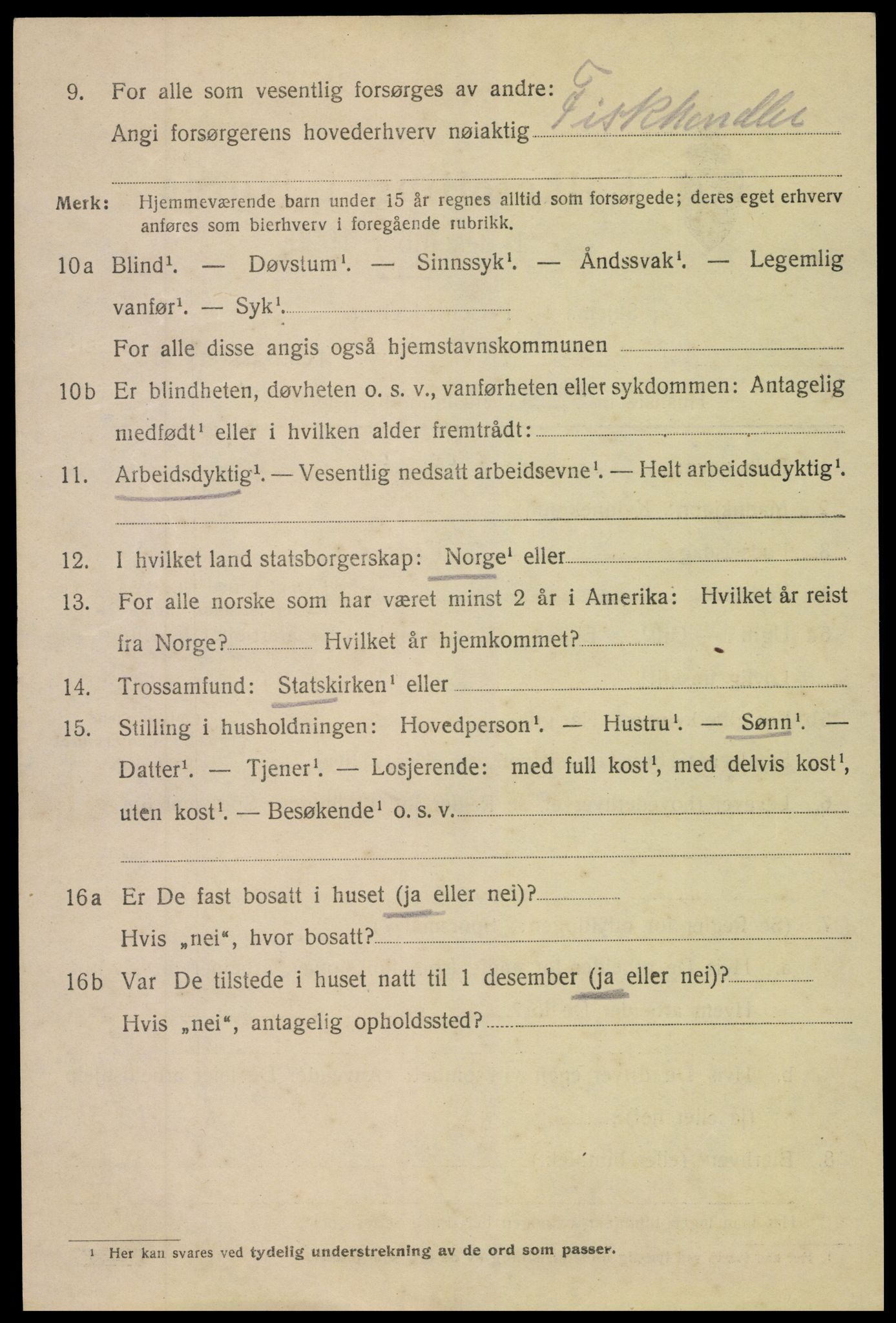 SAK, 1920 census for Arendal, 1920, p. 24041