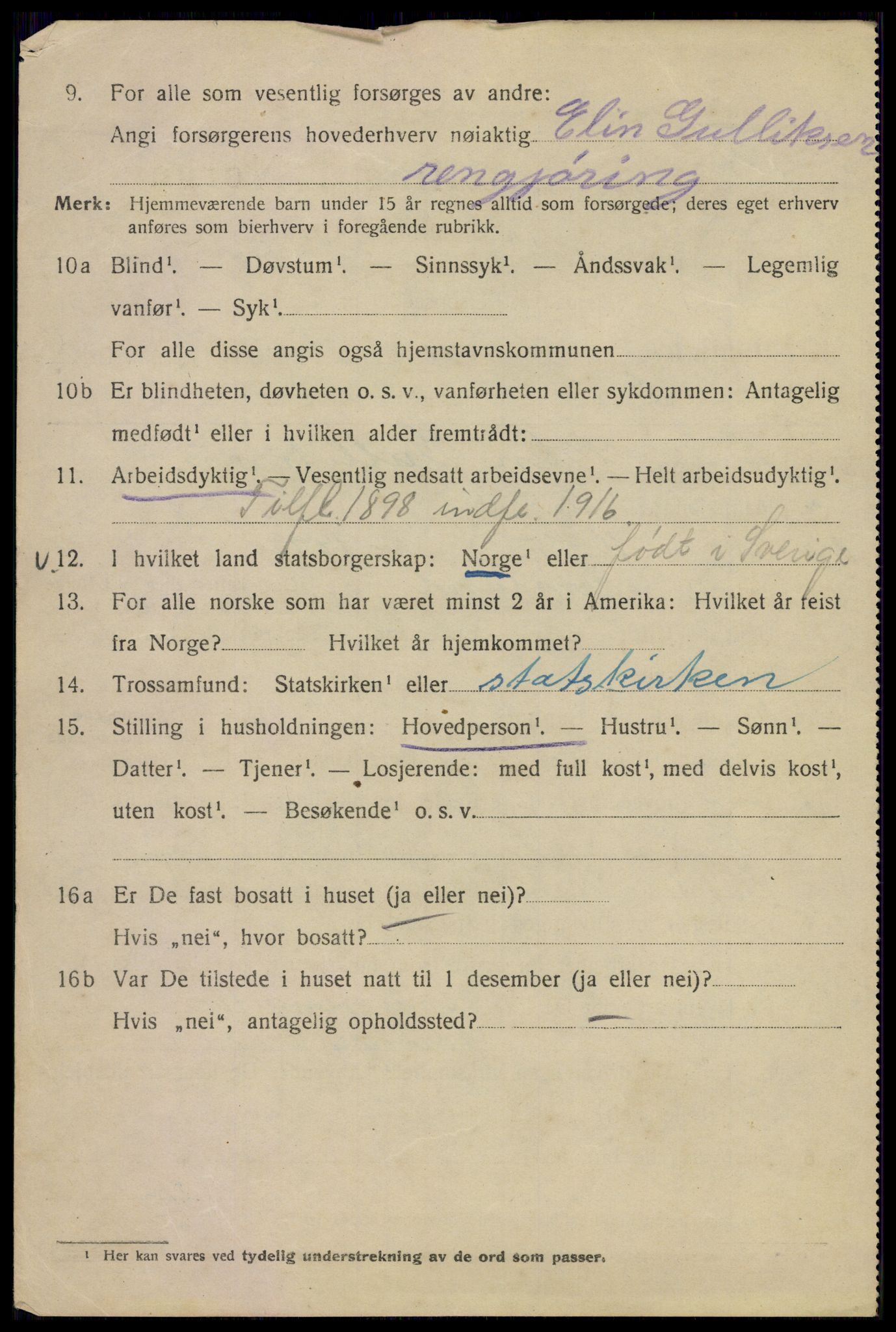 SAO, 1920 census for Kristiania, 1920, p. 327442