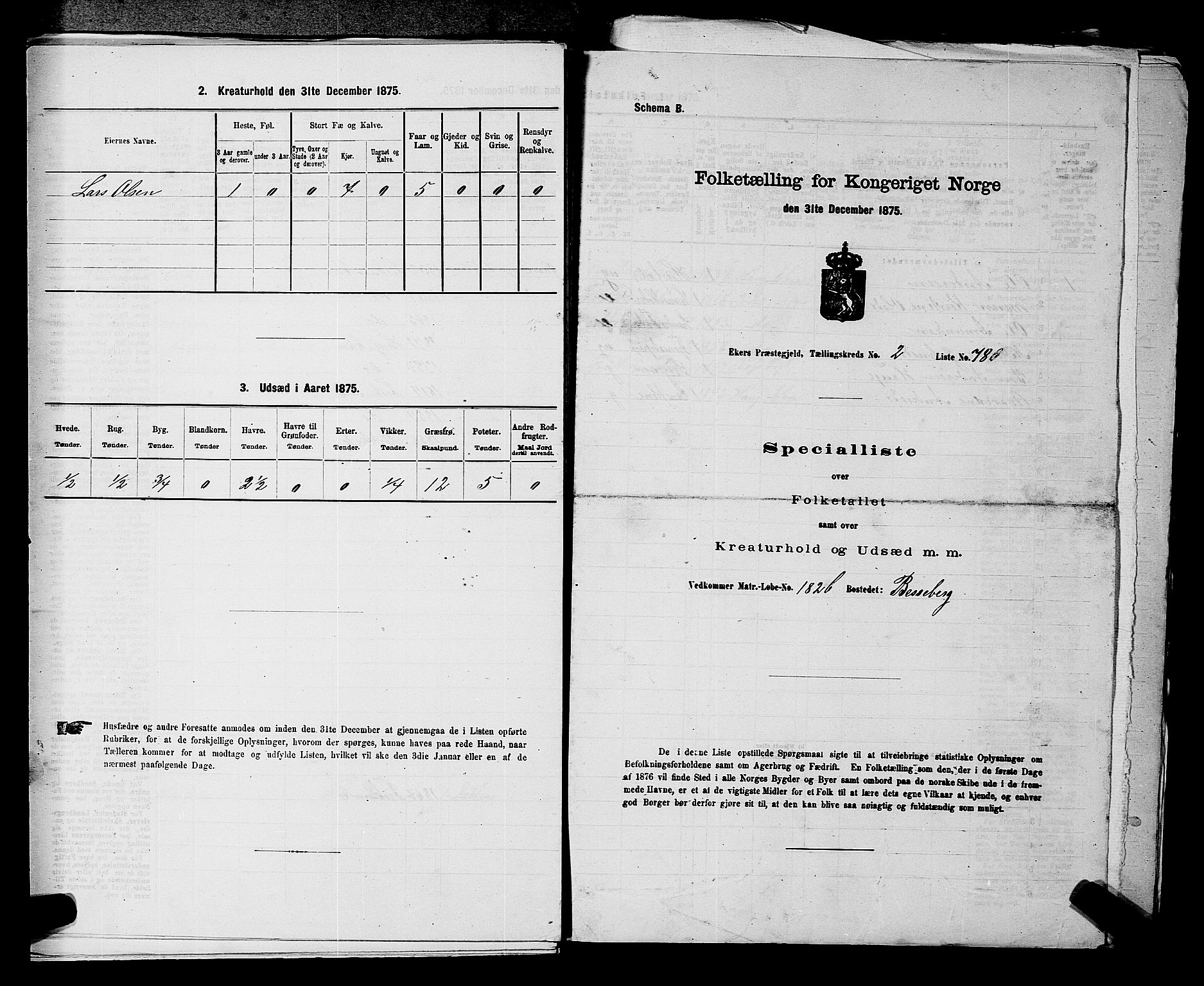 SAKO, 1875 census for 0624P Eiker, 1875, p. 503