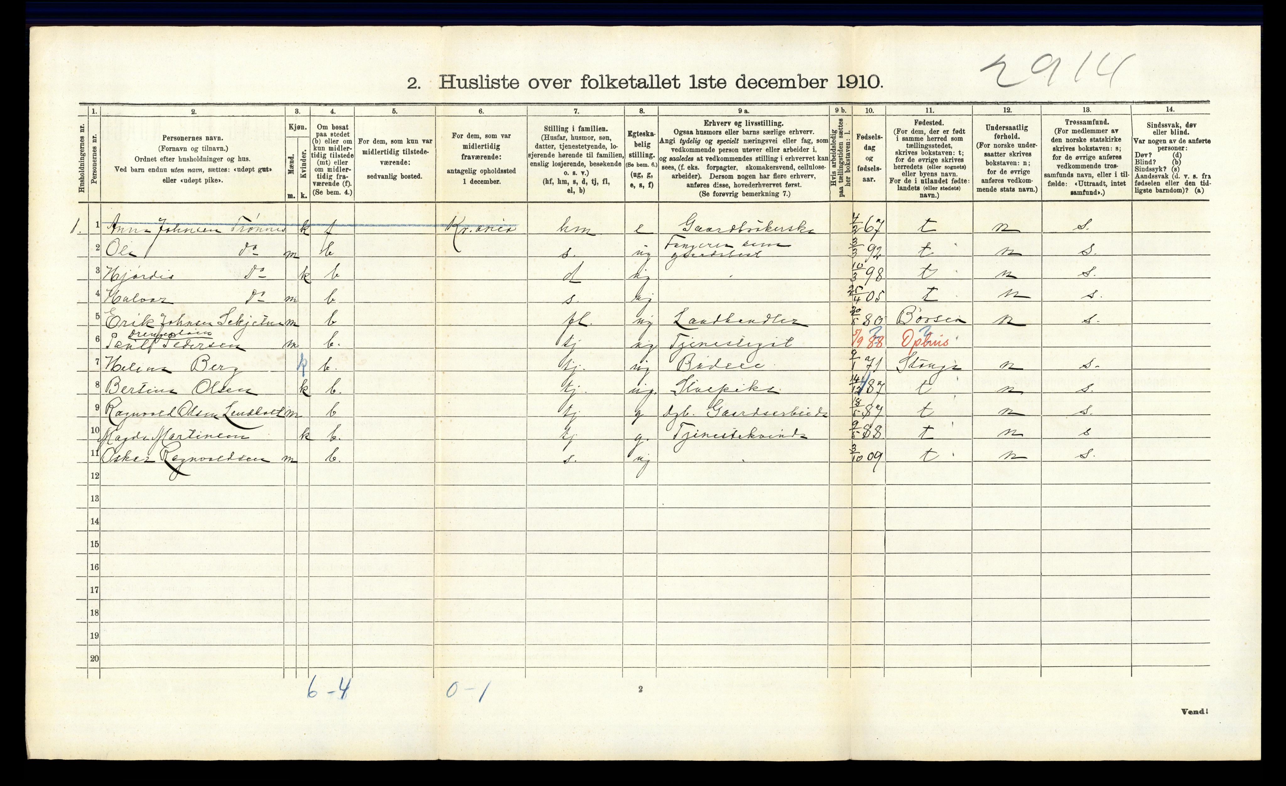 RA, 1910 census for Stor-Elvdal, 1910, p. 226